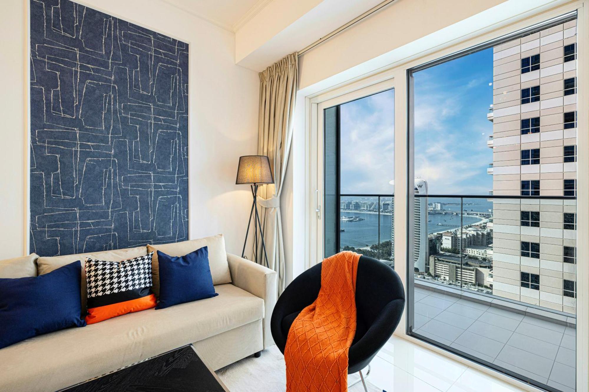 Daire Luxe Sea View High Floor 1 Bedroom In Marina By Maxx Value Homes Dubai