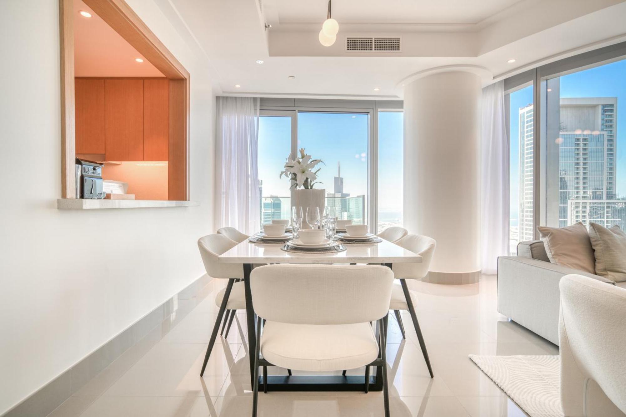 Apartamento Downtown Luxury - Stunning Burj Khalifa & Sea View - 5 Minutes Walk To Mall