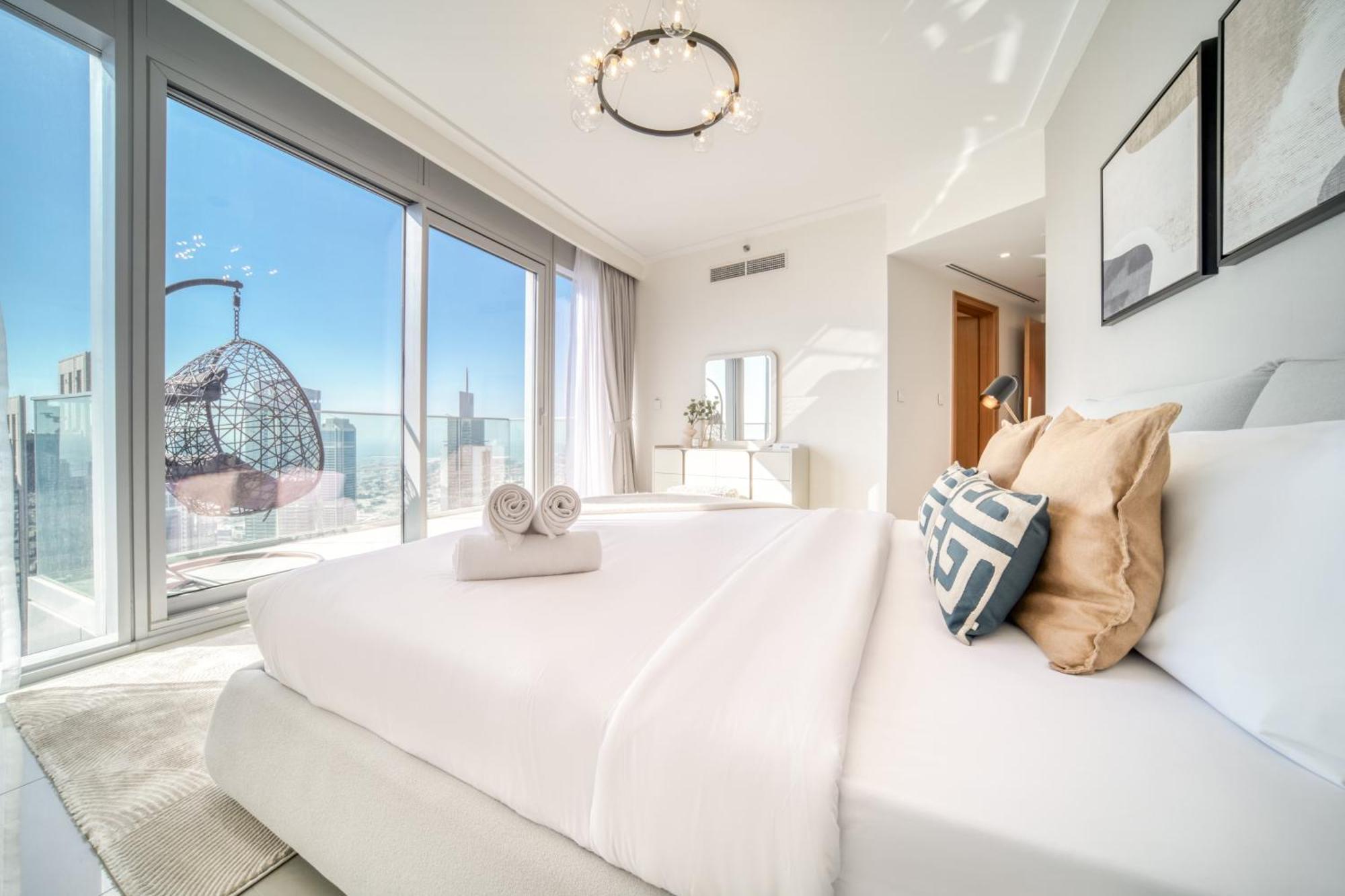 Downtown Luxury - Stunning Burj Khalifa & Sea View - 5 Minutes Walk To Mall Apartamento *