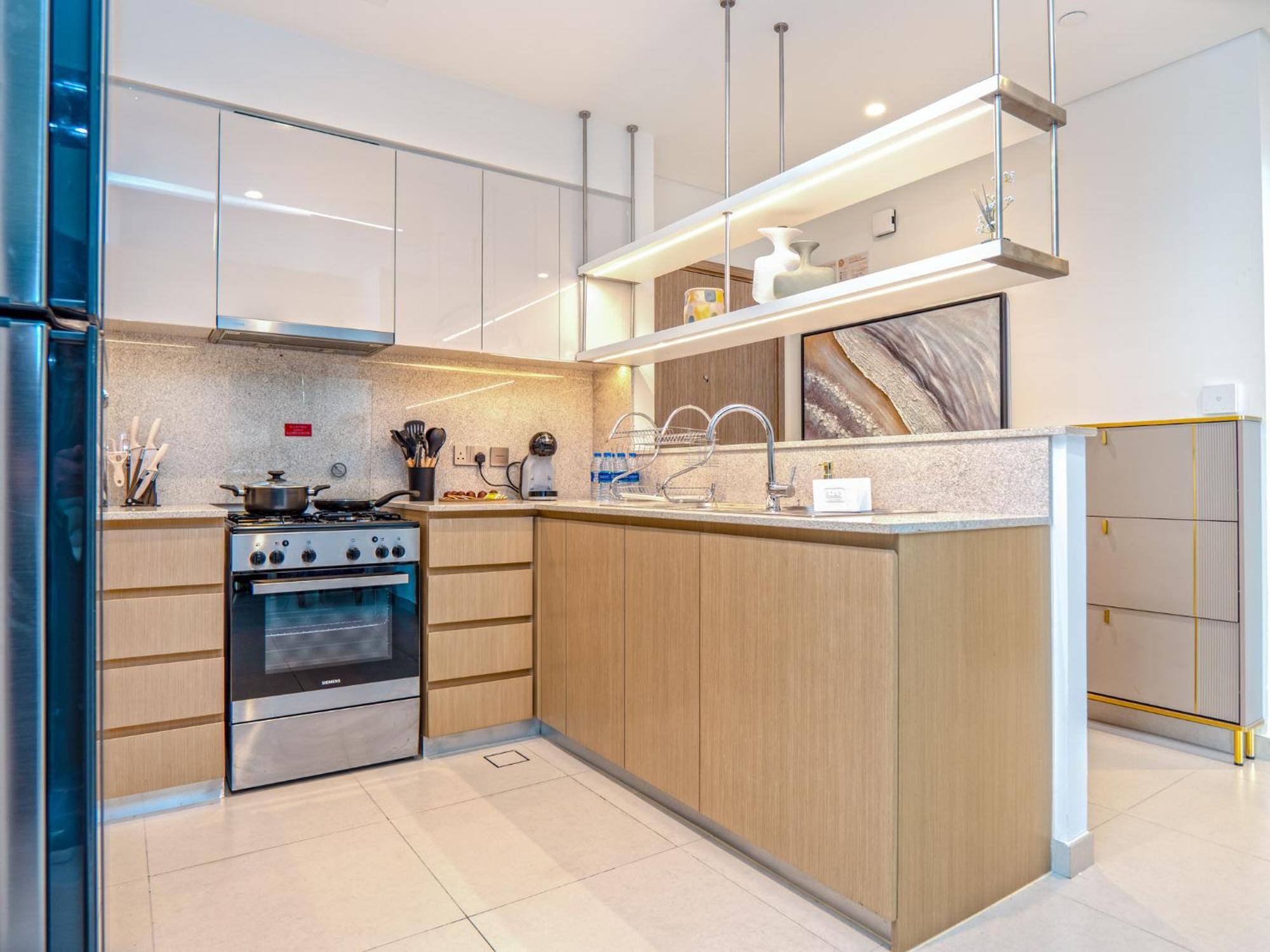 Daire Easygo - 3br & Maid With Full Burj Khalifa And Fountain View Burj Royale Dw Dubai