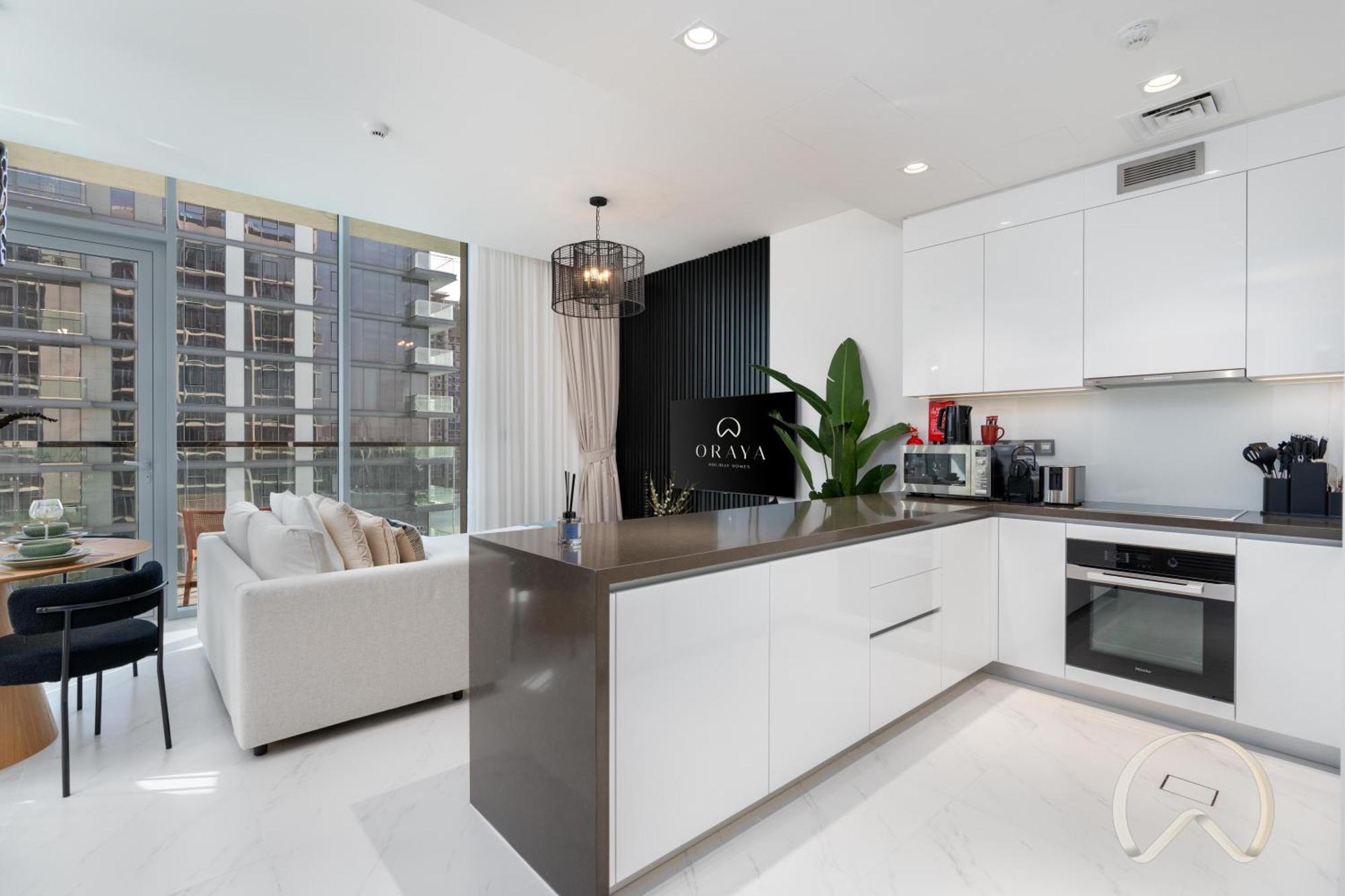 Oraya - Sleek 1br In District One , Direct Lagoon Access Apartment