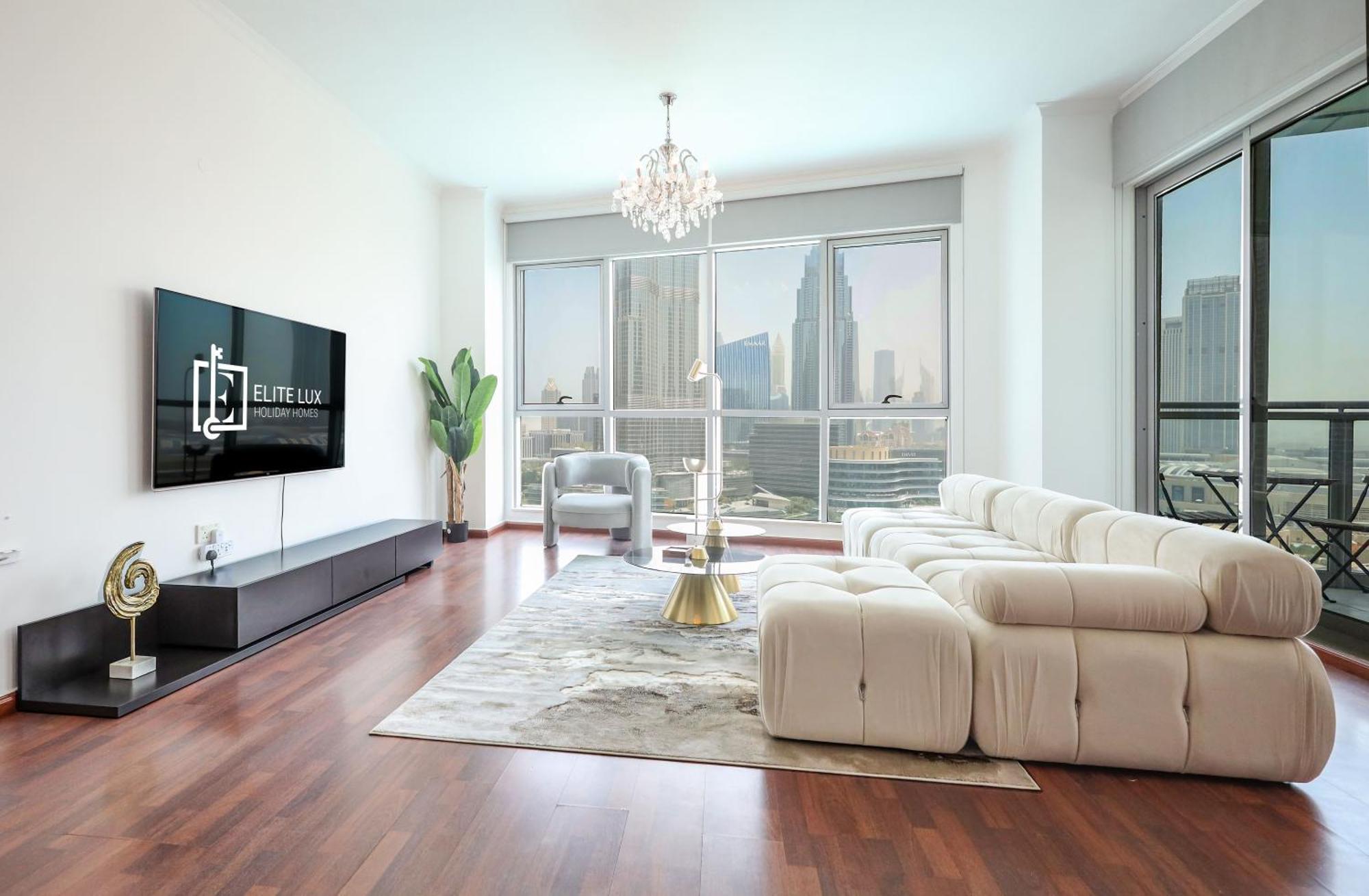 Elite Lux Homes - Breathtaking Burj Khalifa Views 2 Bhk In Downtown Apartment *
