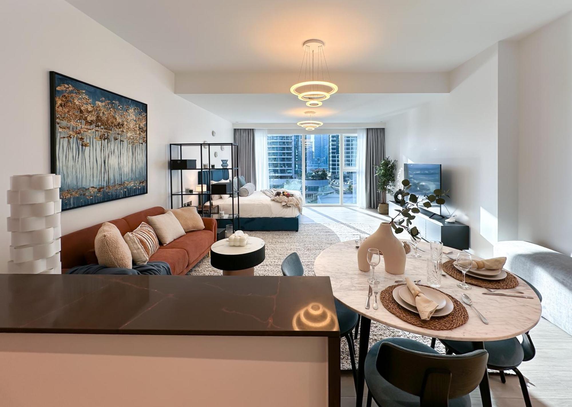 Apartment Trophy - Luxurious In Jlt W Golf Simulator Dubai