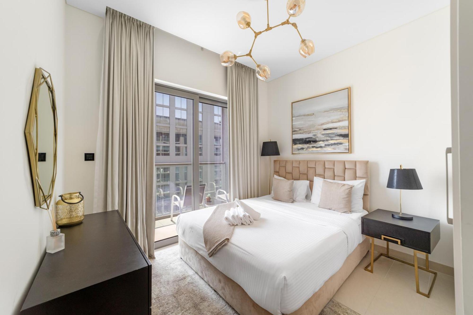 Cozy 2 Bedroom In Meydan - Sobha Creek Vista Apartment