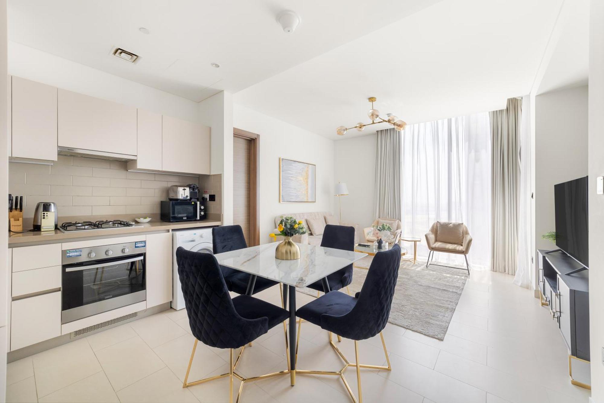 Cozy 2 Bedroom In Meydan - Sobha Creek Vista Apartment