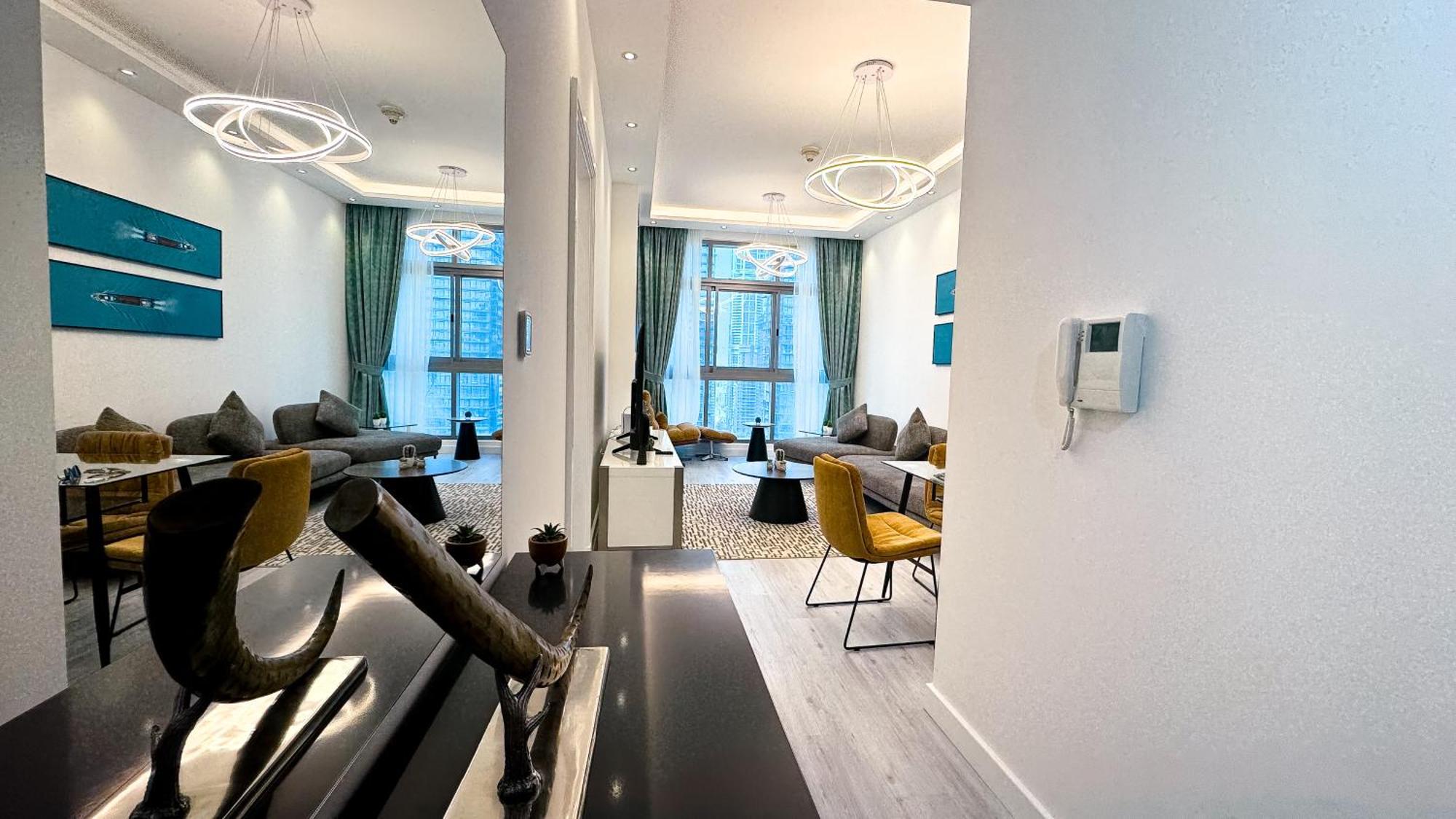 Marina - Elegant Design 1bhk - Iris Blue Apartment Dubai
