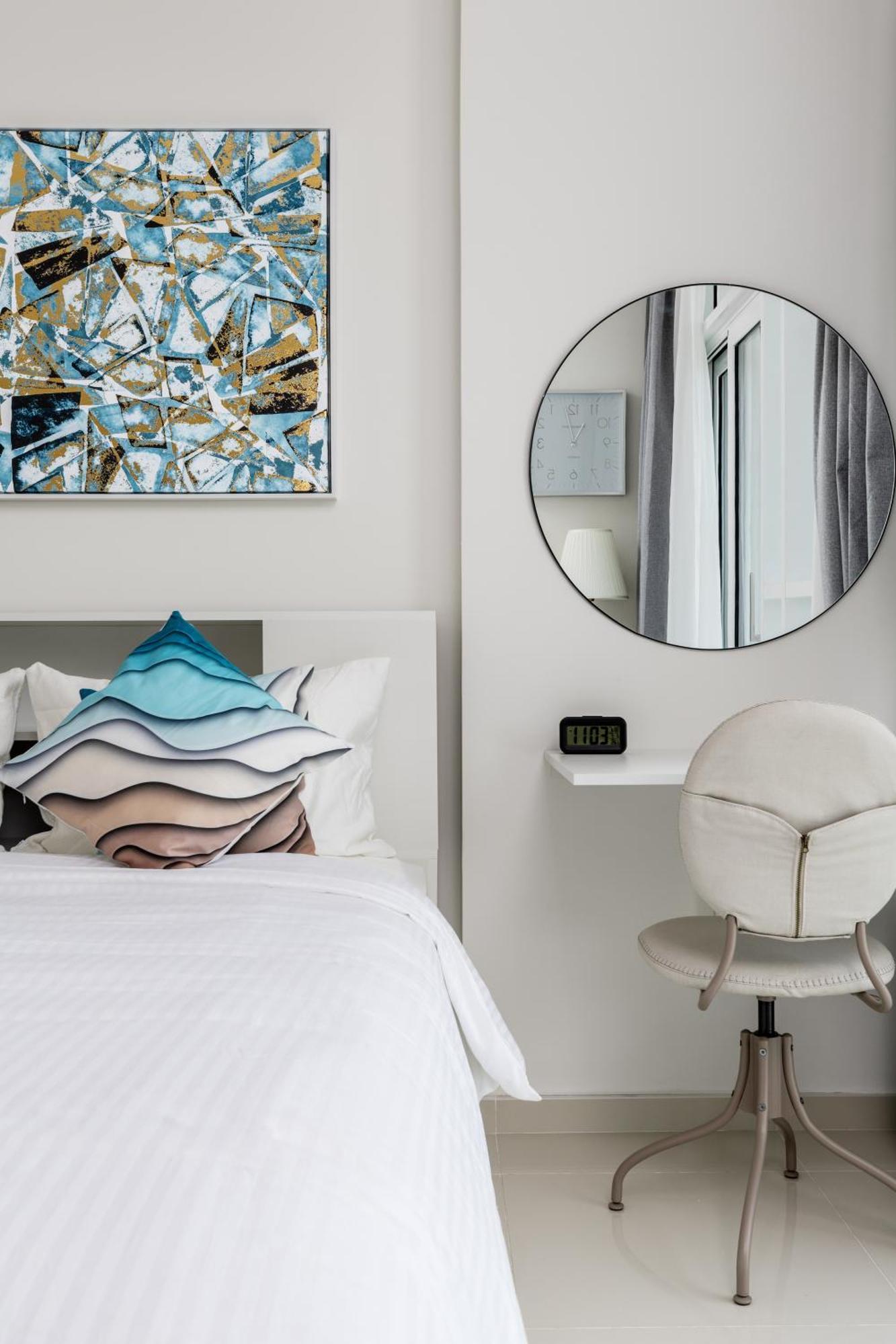 Apartment Waves - Elegant 28th Floor Studio In Carson A, Damac Hills Dubai