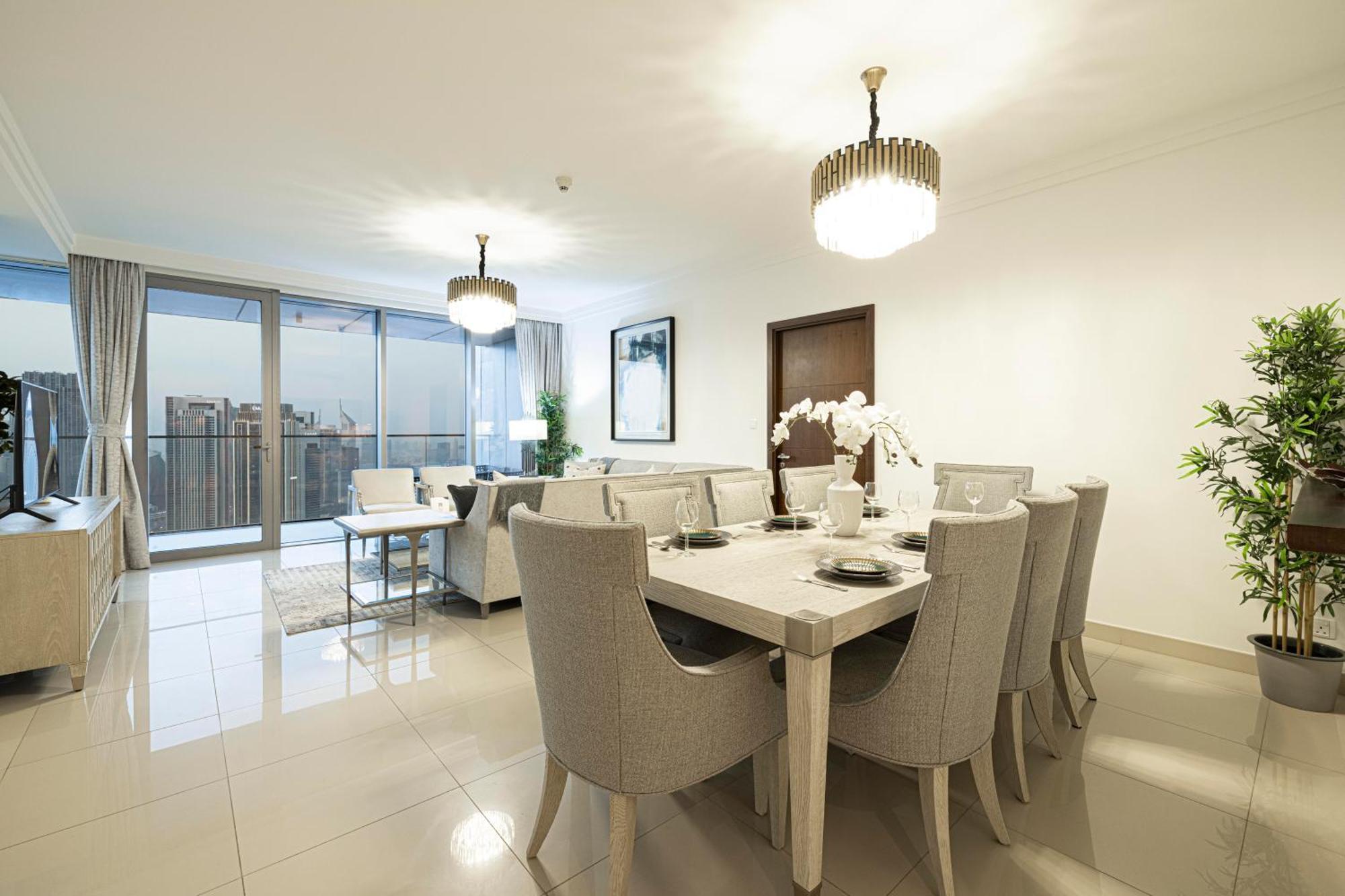 Full Burj Khalifa - 3 Bedroom + Maid In Downtown Apartment Dubai