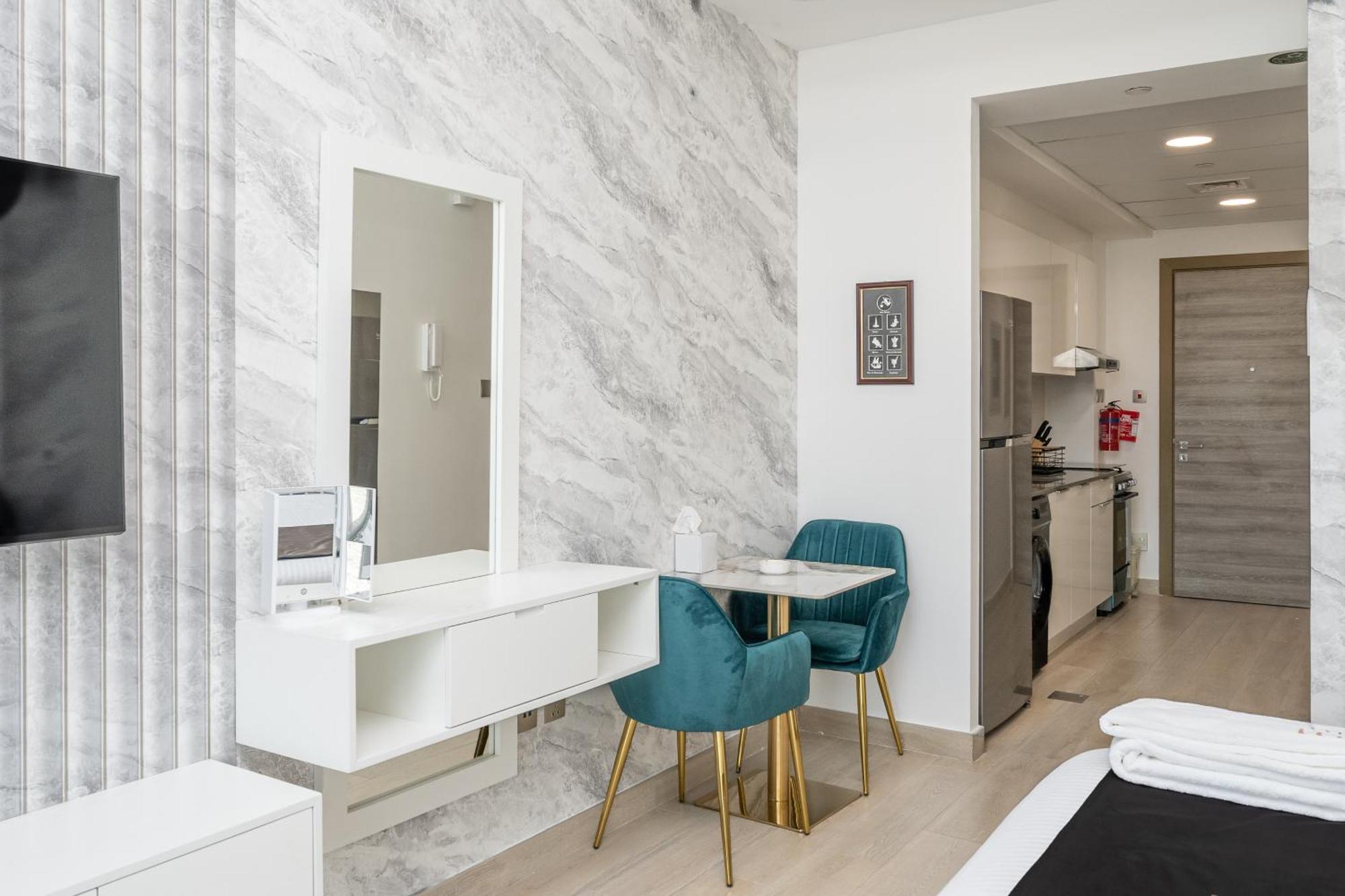 Escape24 Modern Bloom Tower Jumeirah Village Circle Jvc Apartment Dubai
