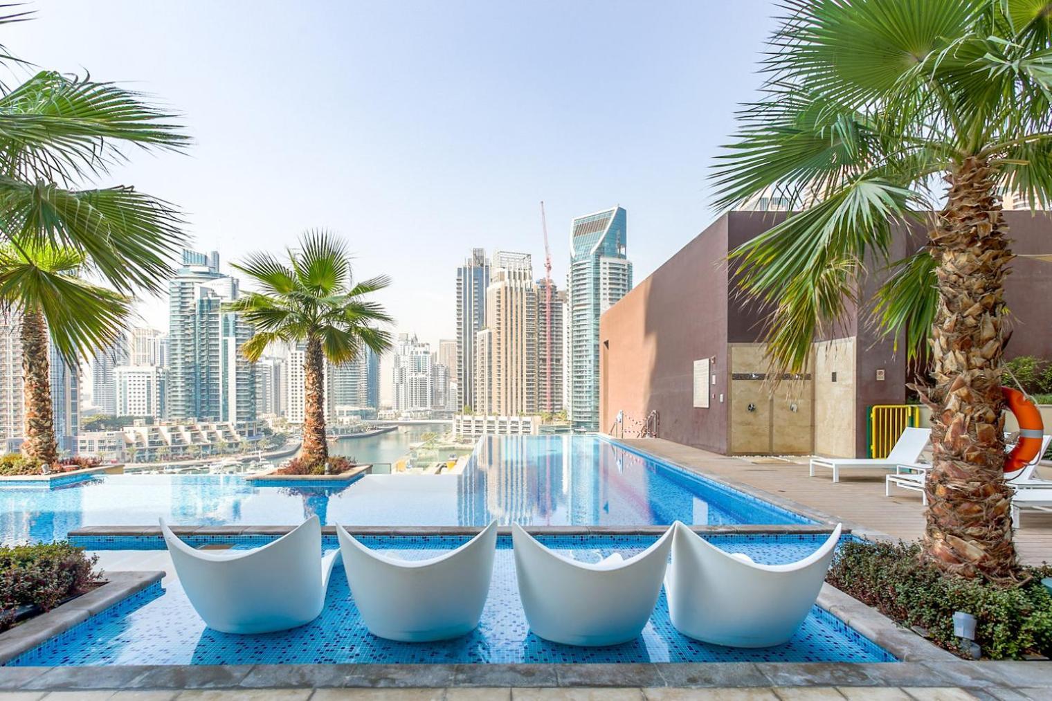 Blueground Marina Gate Gym Elevator Pool Dxb-820 Apartment Dubai