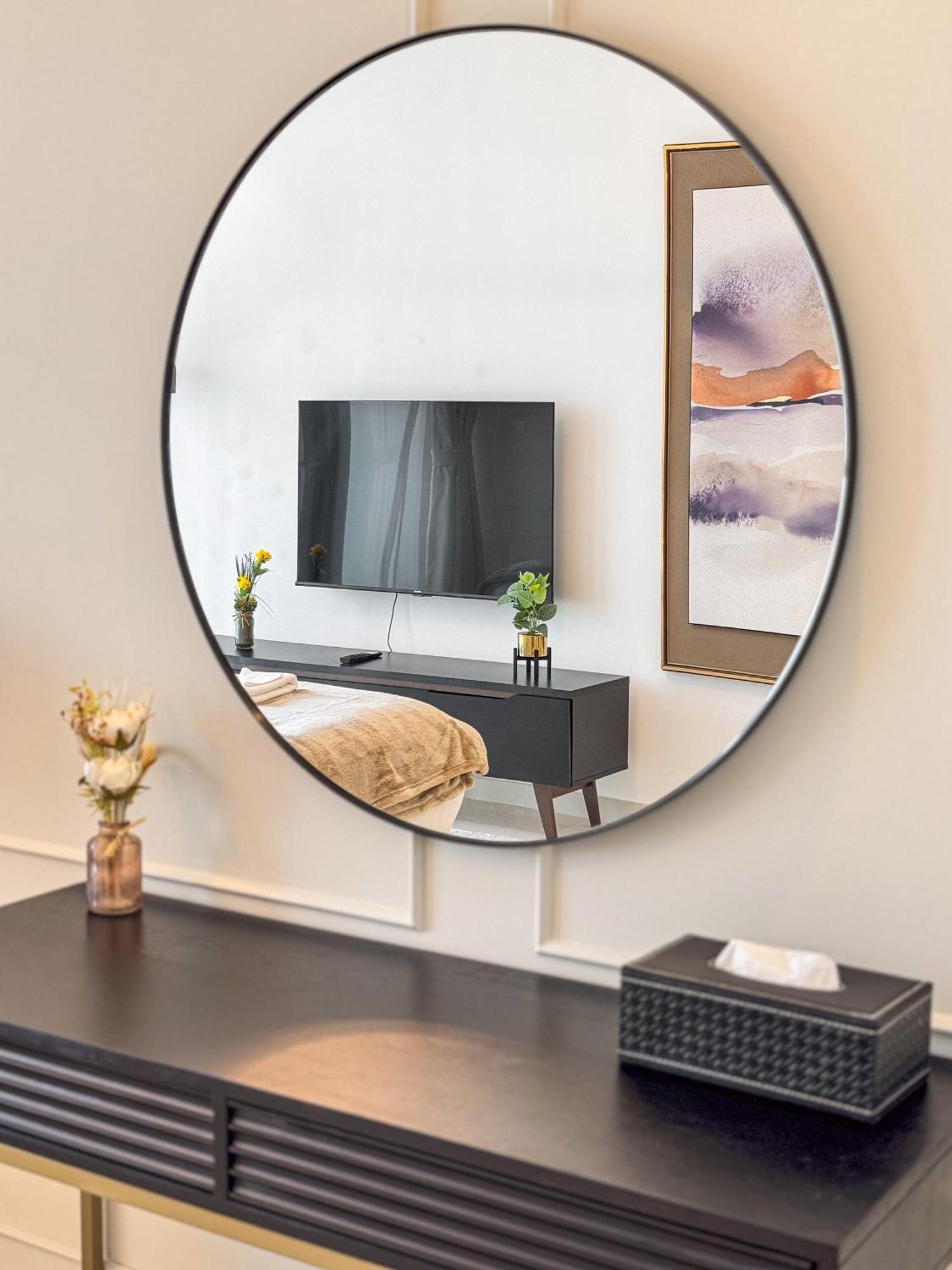 3 King Beds - 7mins To Mall - High Floor Sun Set And Sea View