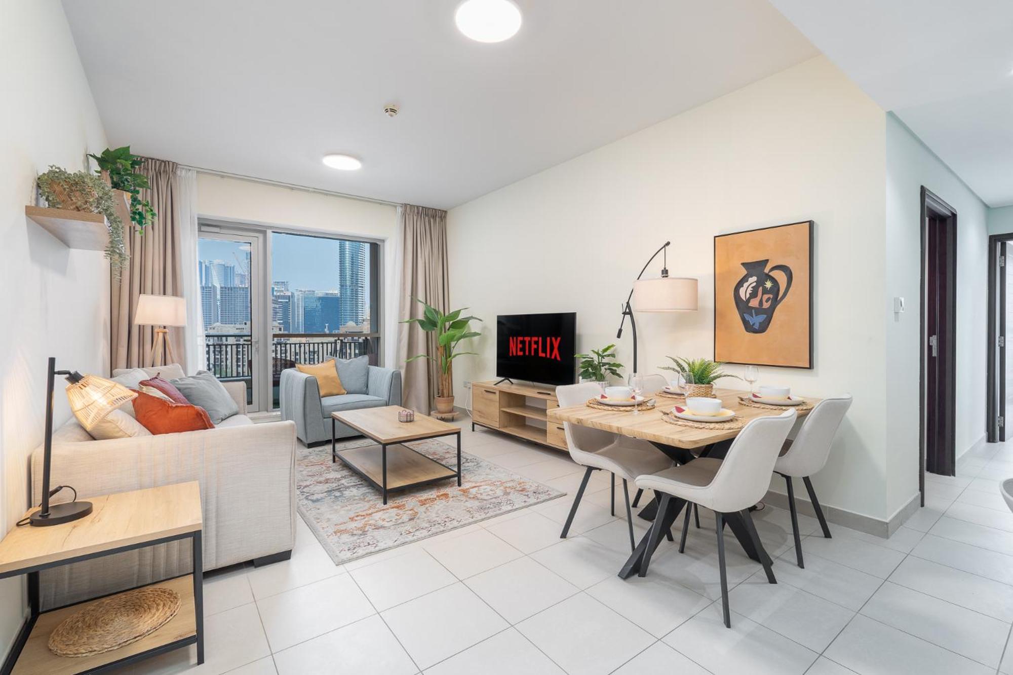 Daire Boulevard 2 Br- Burj Khalifa-dubai Mall- Pool-gym
