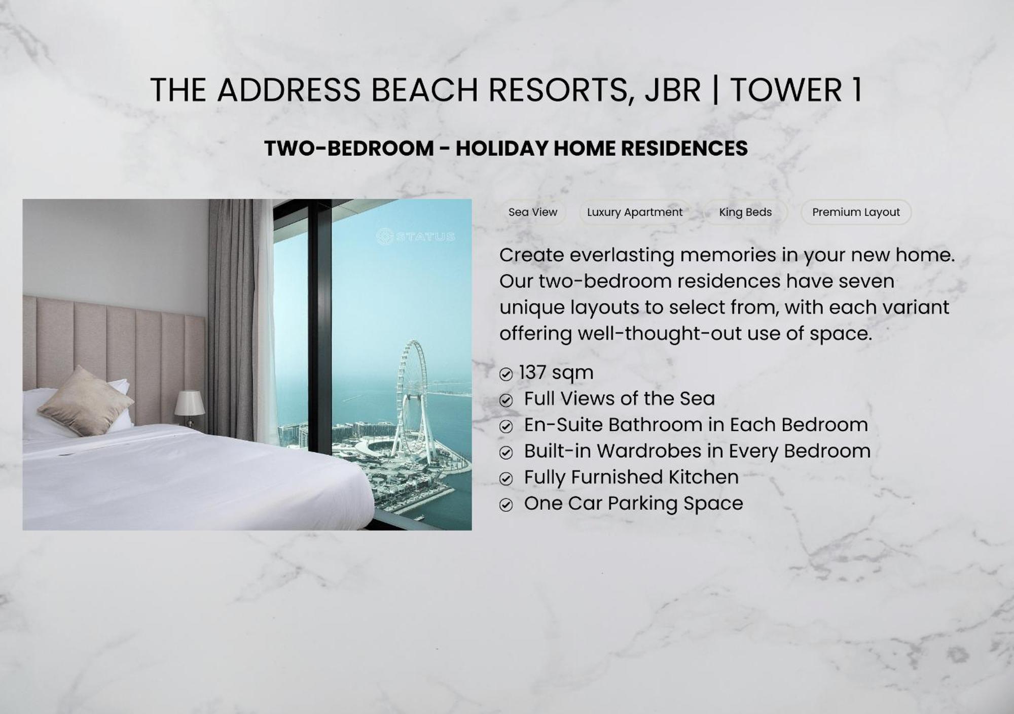 The Address Hotels, Jbr- 2br Private With Apartment