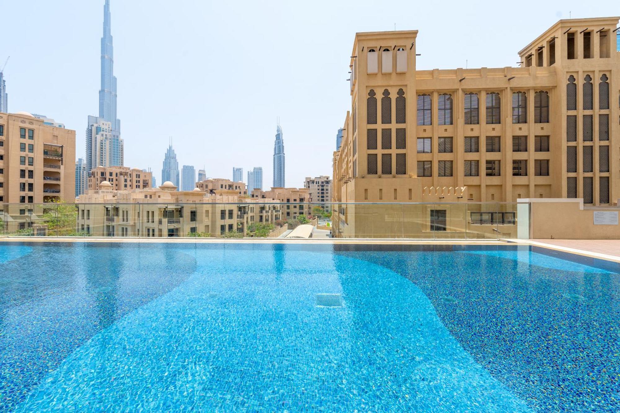 Daire Skyline Downtown 1br At Bellevue Walk To Burj *