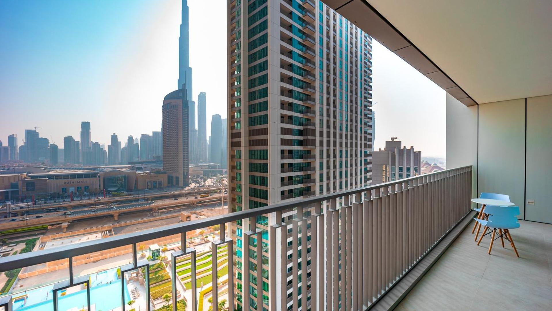 Burj Khalifa View With Grass Turf Balcony-downtown By Tanami Homes Apartment *