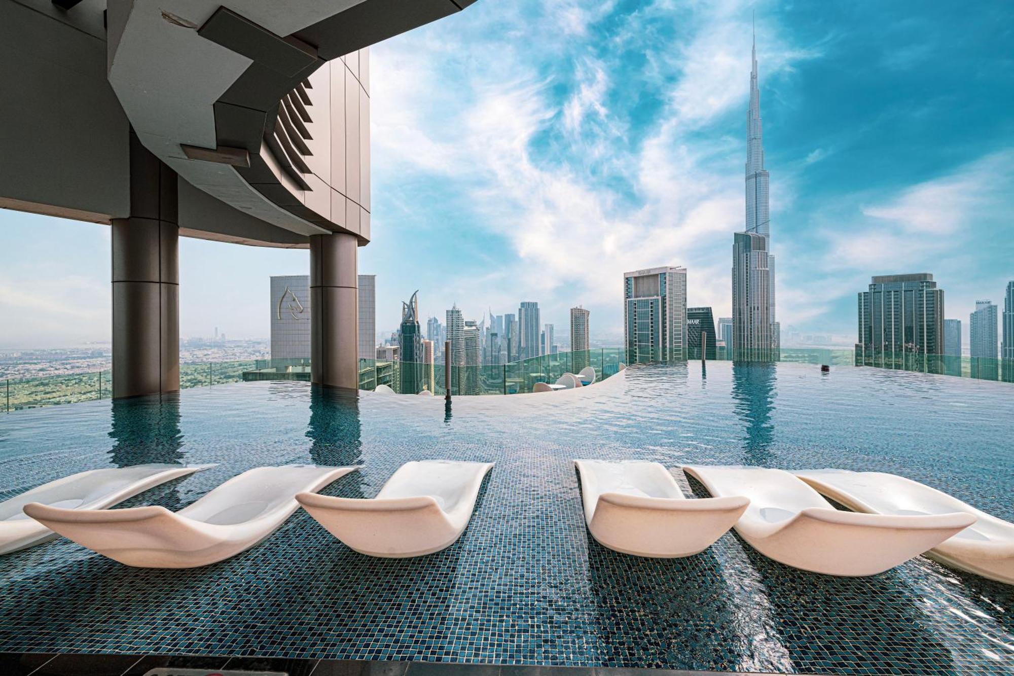 Paramount Midtown, Infinity Pool, Burj Skyline Views Apartamento