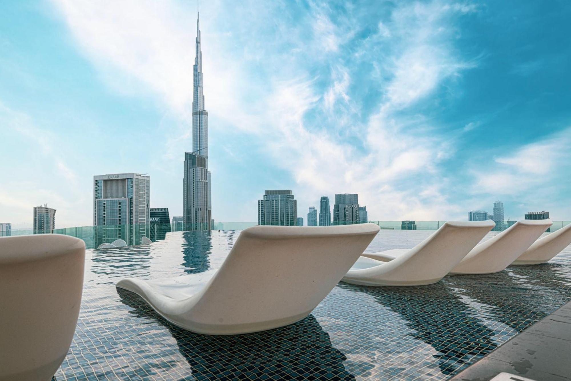 Paramount Midtown, Infinity Pool, Burj Skyline Views Apartamento
