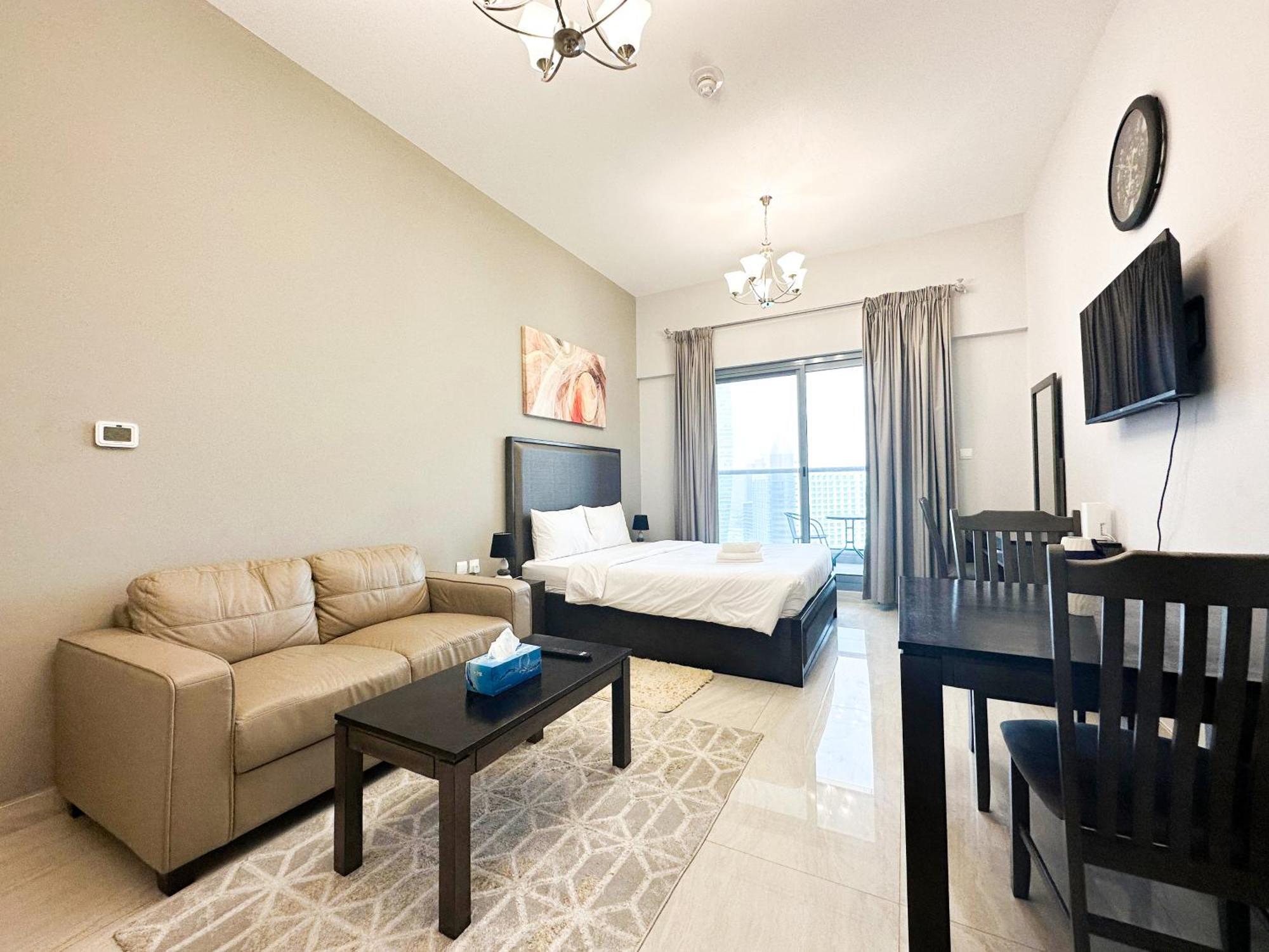 Studio With Burj View At Elite Business Bay By Anw Holiday home Dubai