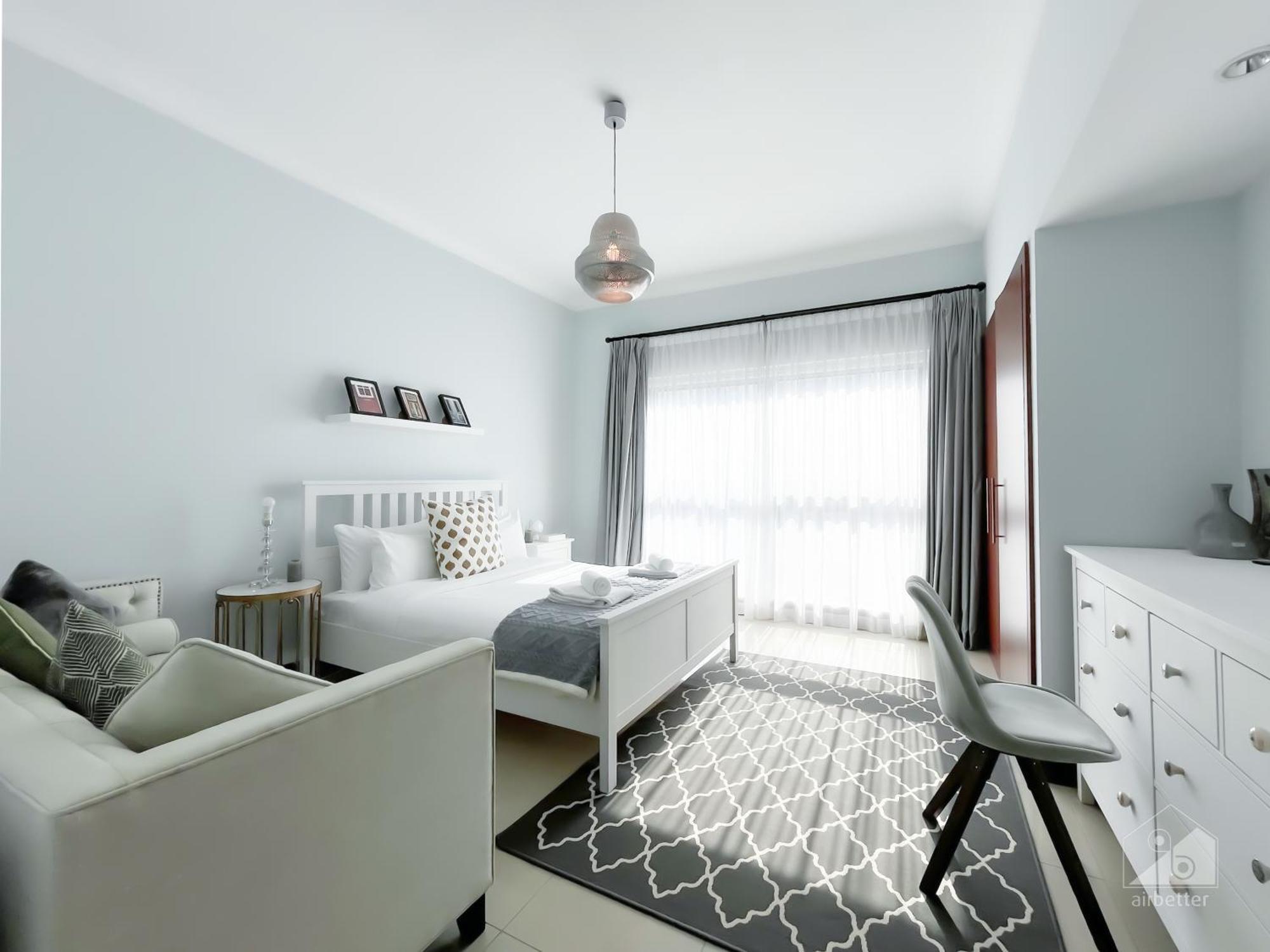 Luxury 2bedroom With Balcony & View Palm Apartment