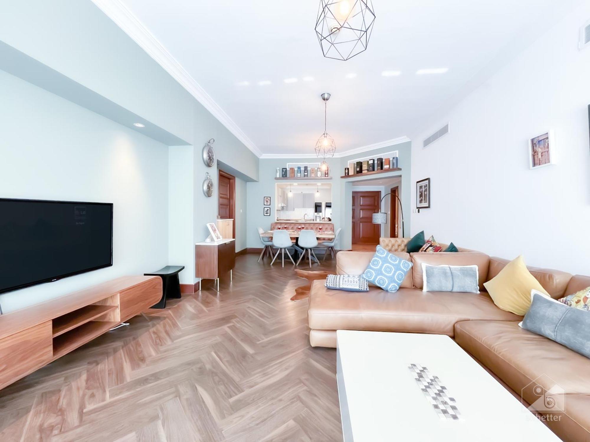 Luxury 2bedroom With Balcony & View Palm Apartment