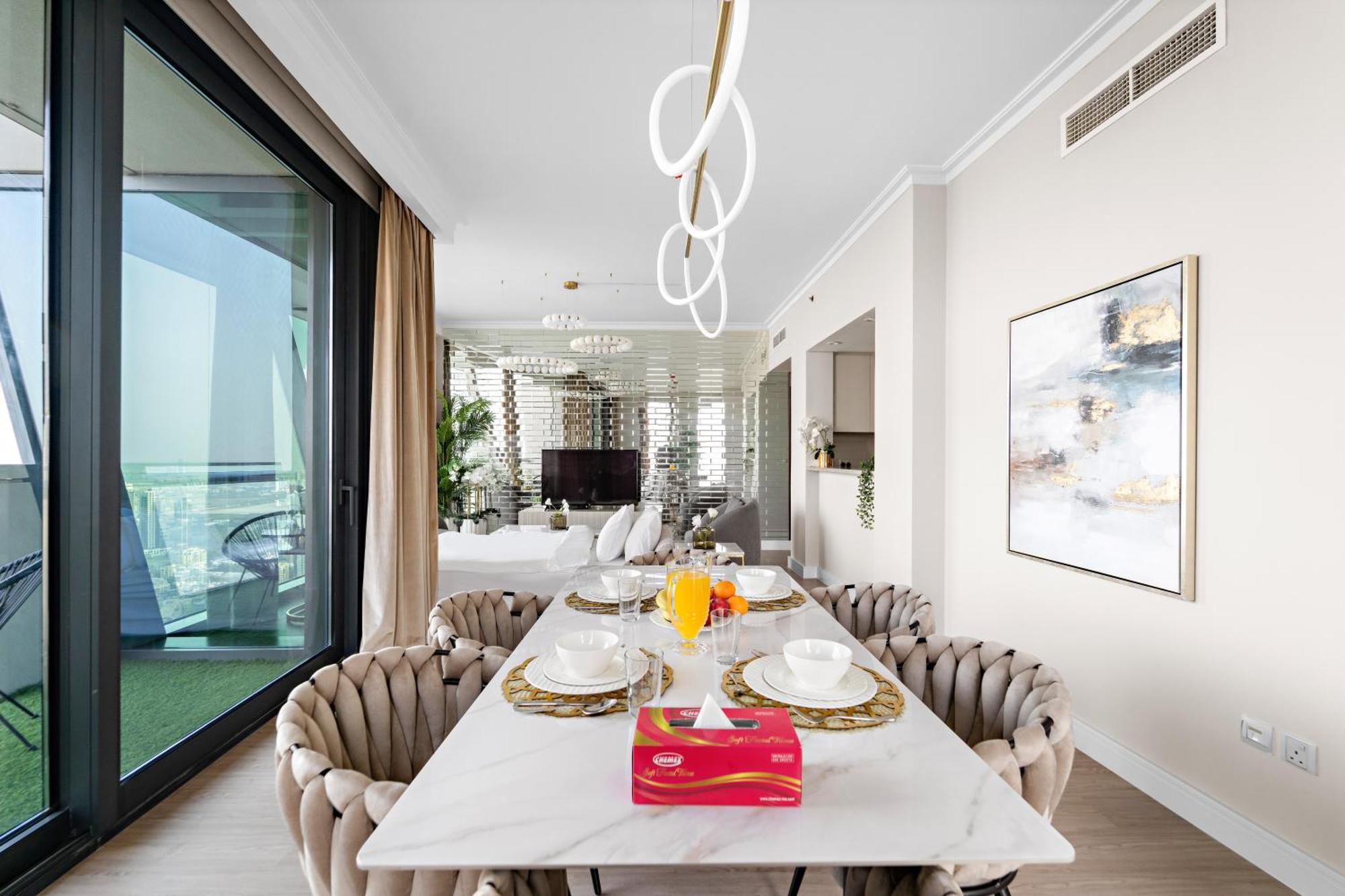 Apartamento First Class 3br With Full Burj Khalifa And Fountain View *
