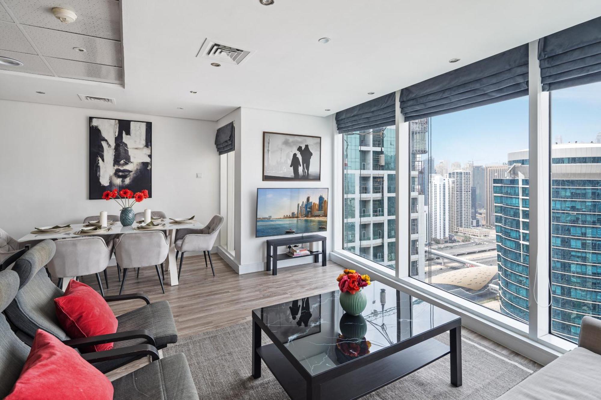 Modern & Spacious 2-bed With Panoramic Views, Dual Balconies, Steps From Jlt Metro By 