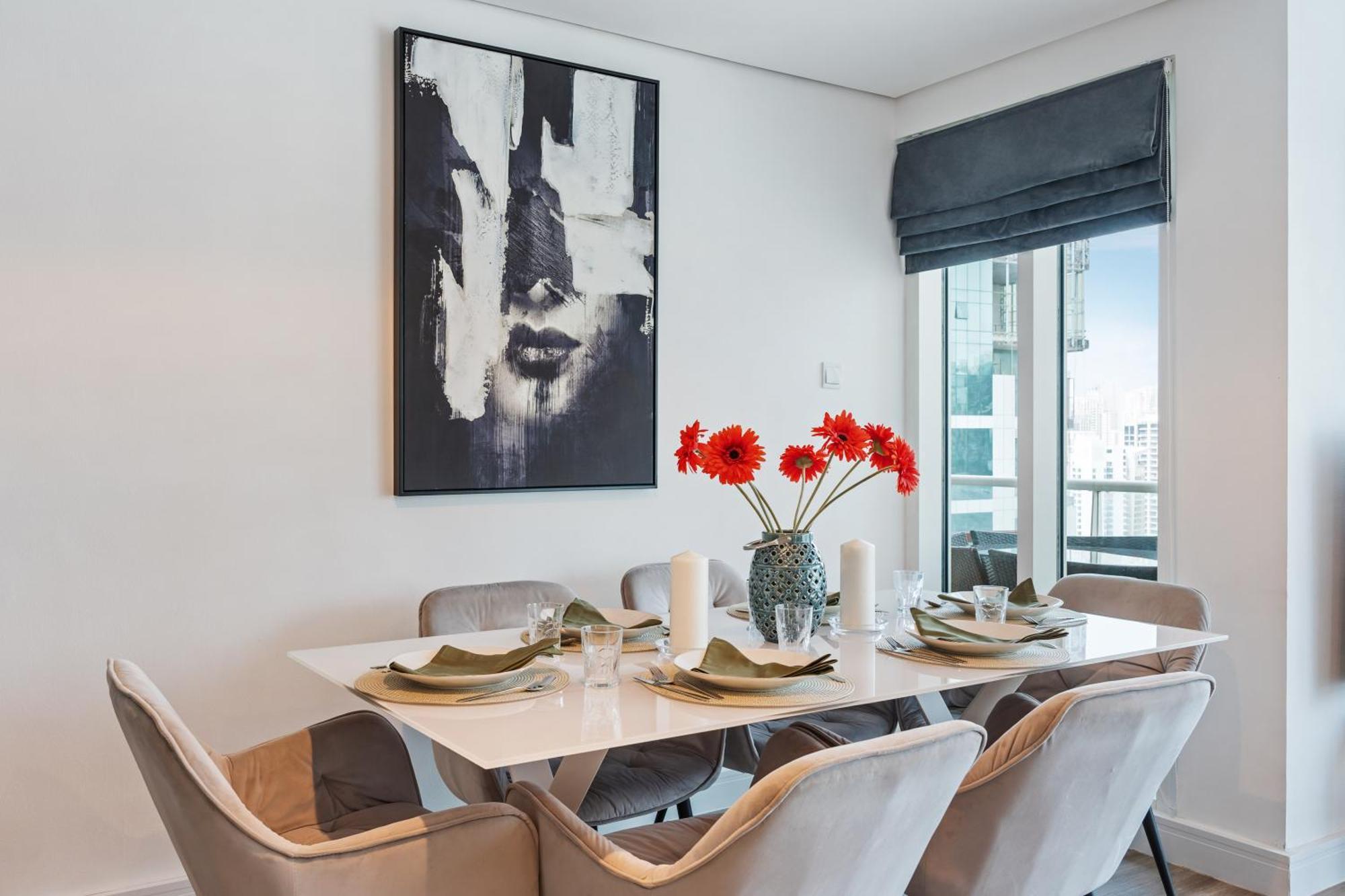 Modern & Spacious 2-bed With Panoramic Views, Dual Balconies, Steps From Jlt Metro By 