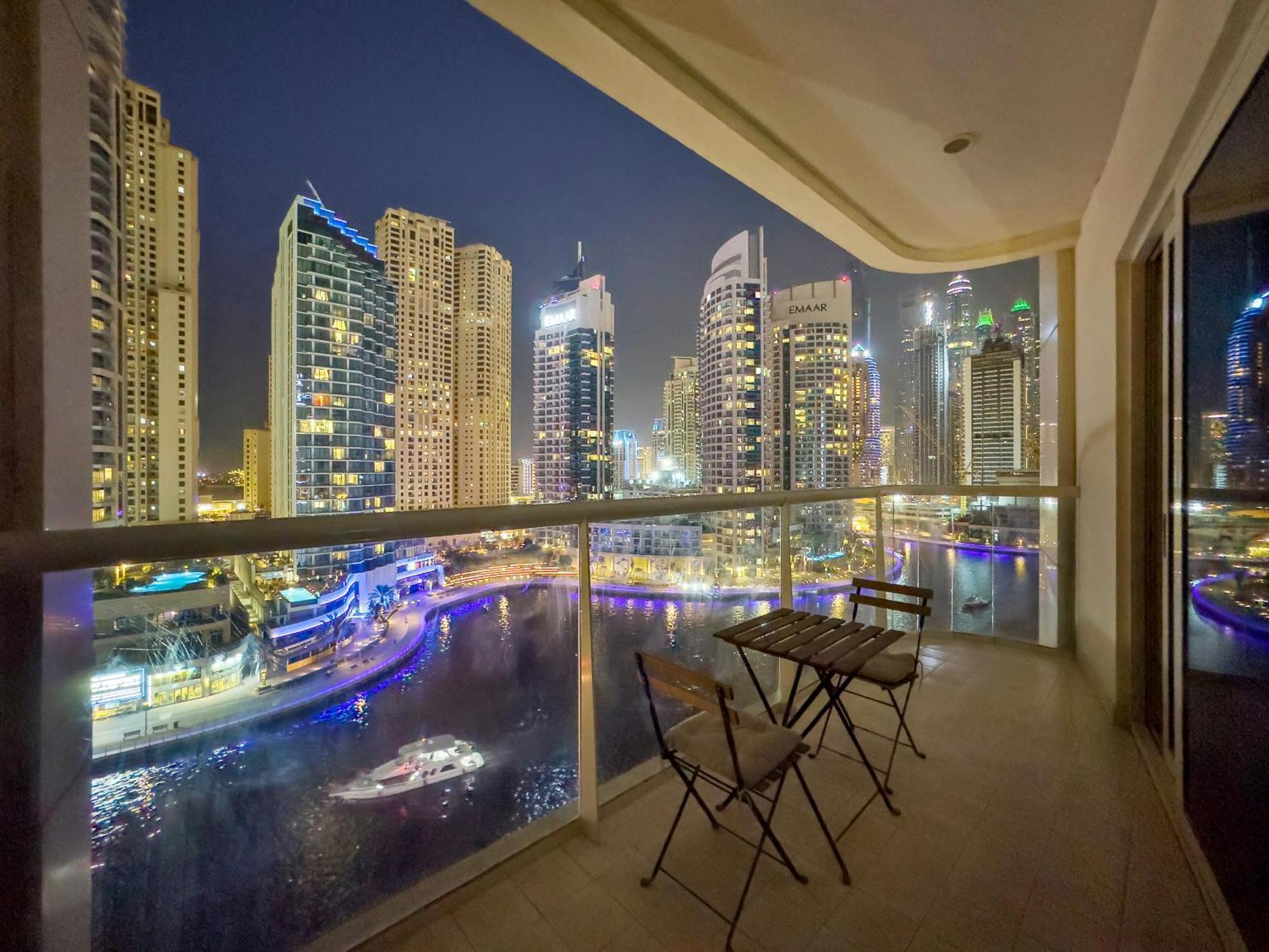 First Class 2br With Exquisite Full Marina View Apartment *
