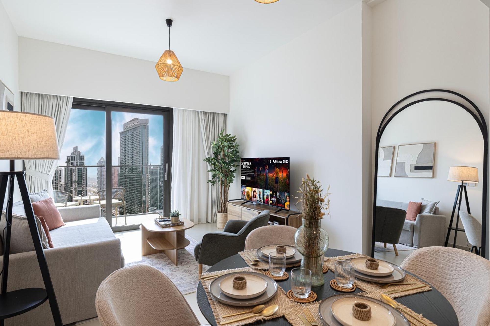 Luxury Minimalistic In Downtown Opposite Burj Khalifa & Mall * Dubai