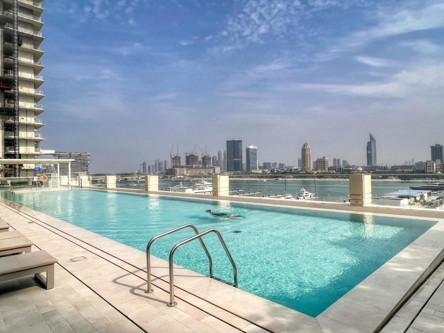Brand New 2br With Private Access, Beachfront Marina Vista Apartment Dubai