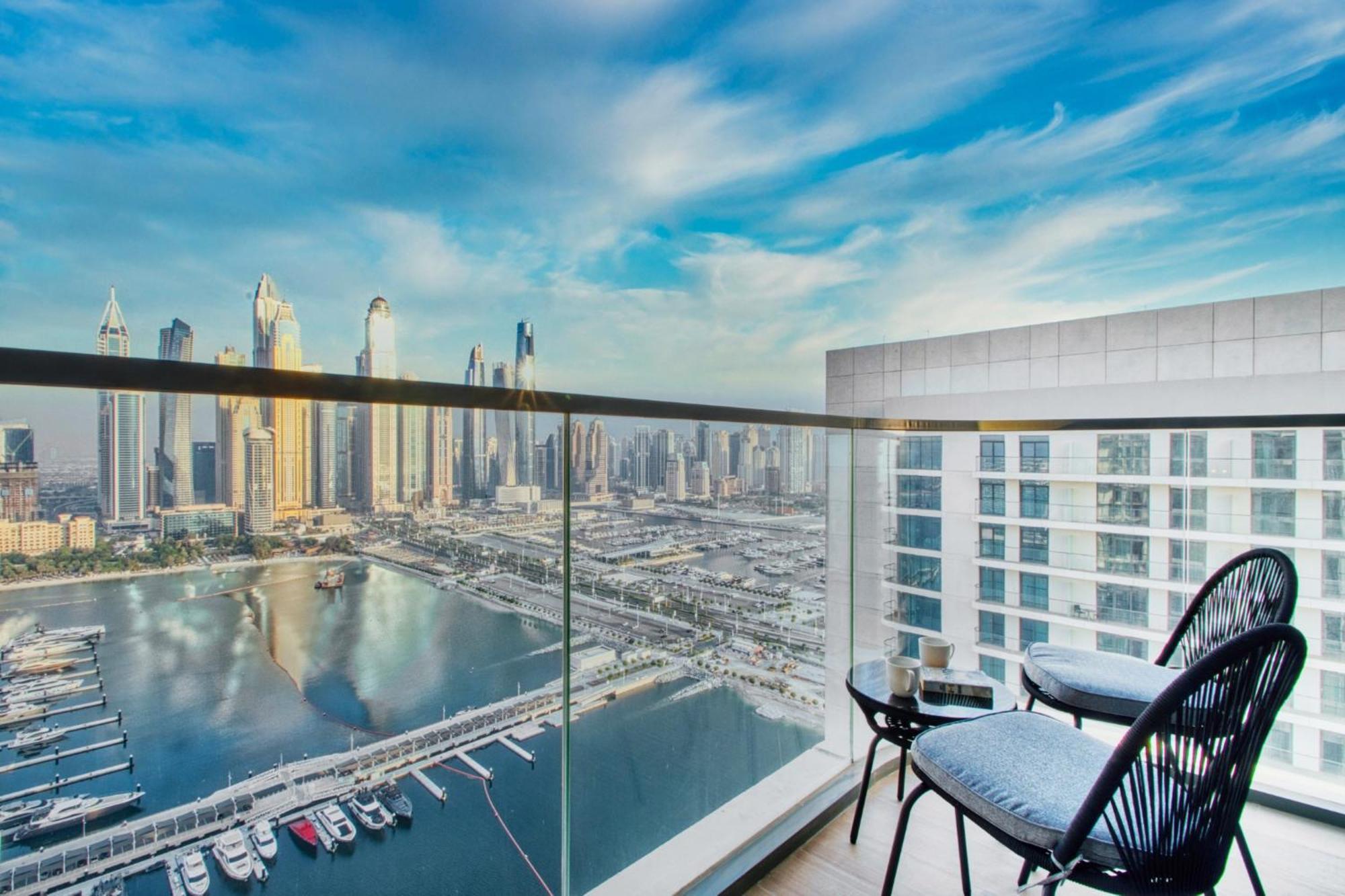 Brand New 2br With Private Access, Beachfront Marina Vista Apartment Dubai