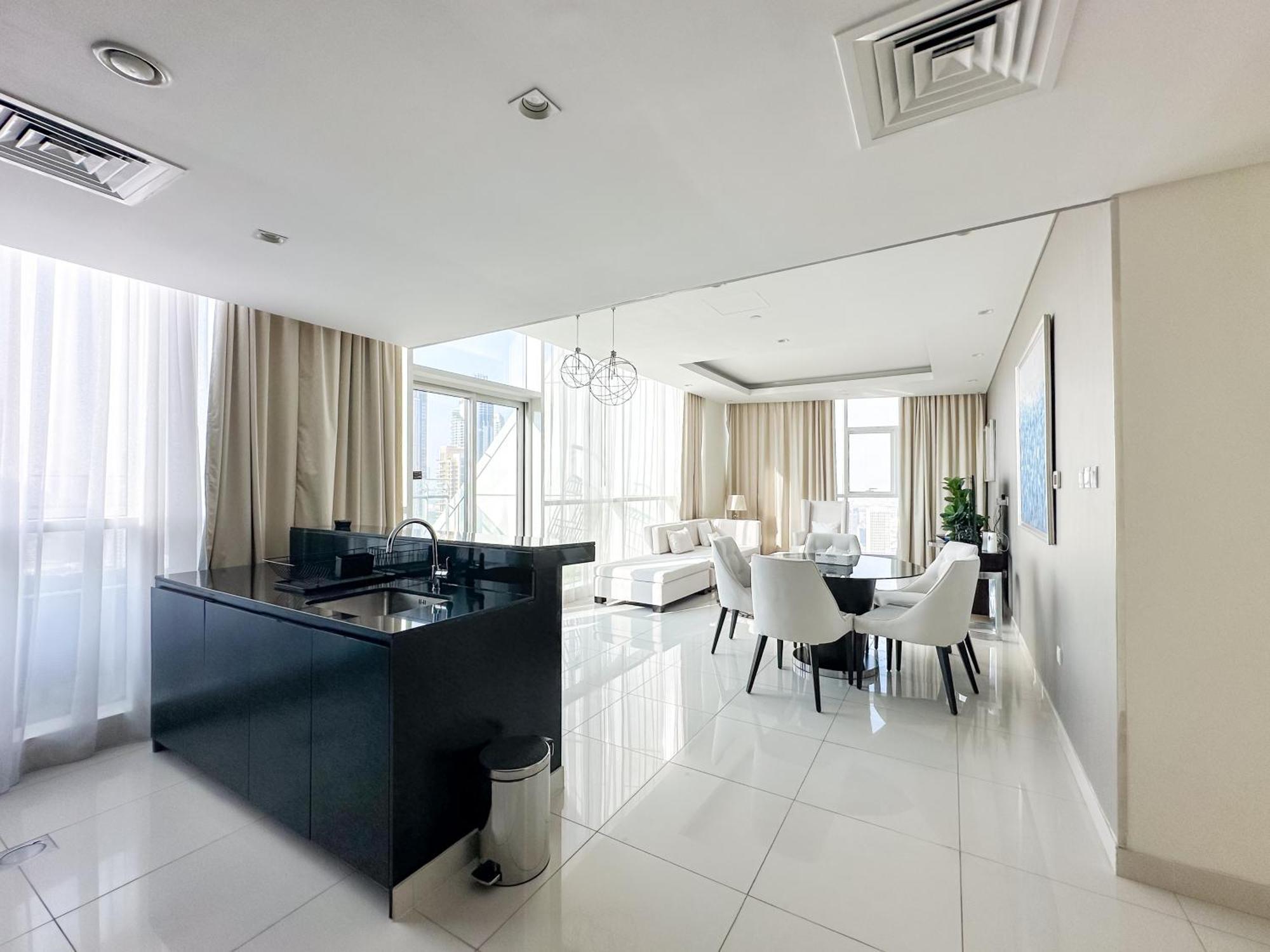Panoramic Burj Khalifa View Luxury 1br Penthouse Apartamento Dubai