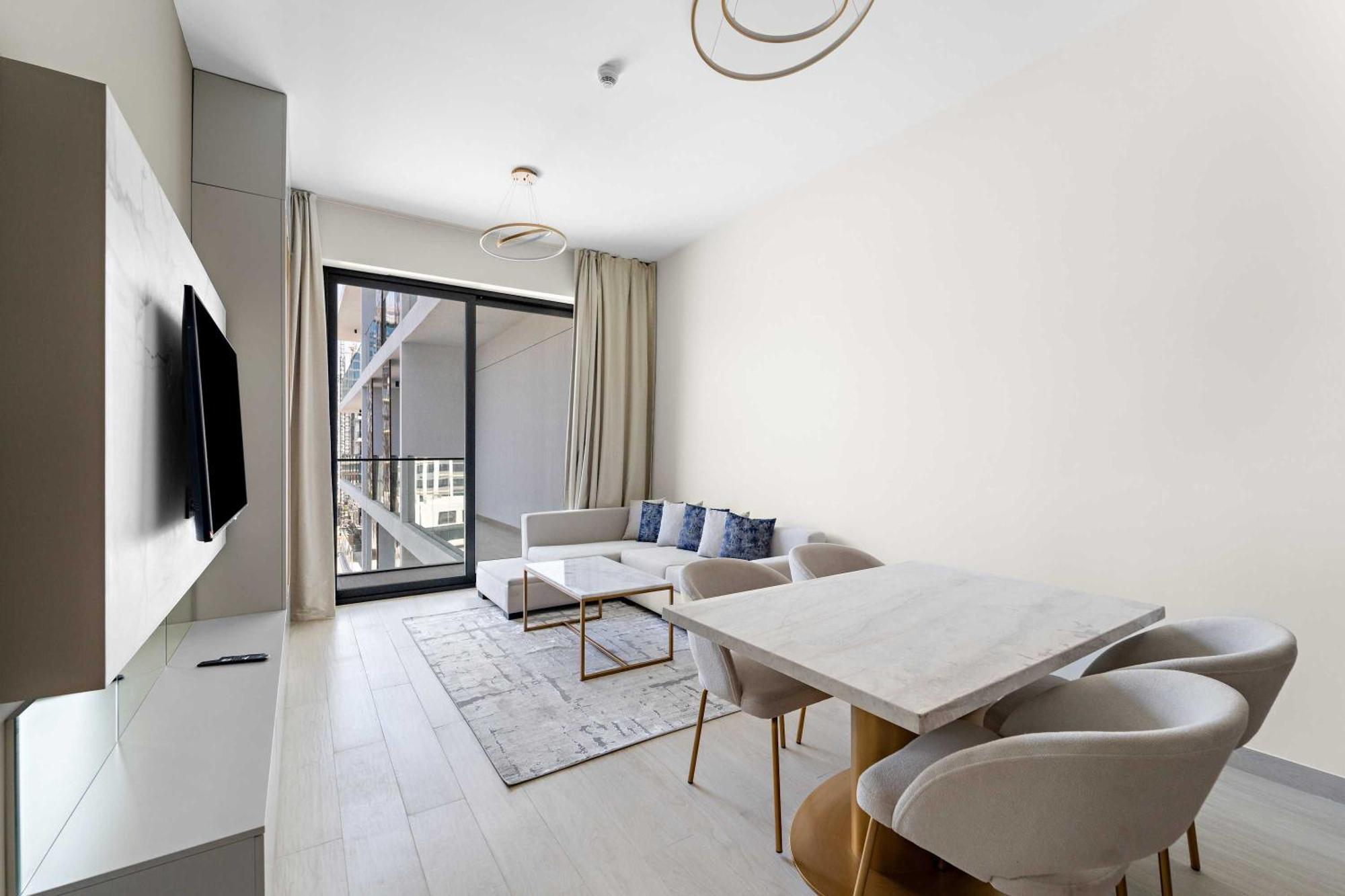 Apartamento Elegant 1 Bedroom In Arjan With Pool Gym Game Dubai