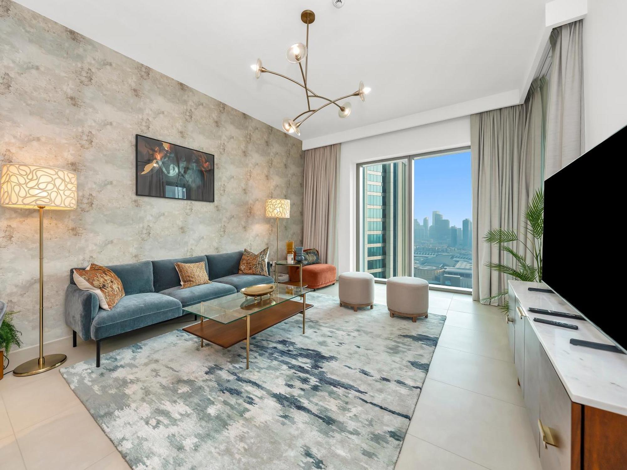 Luxury 2br, Burj And Fountain View, 2 Min Walk To Mall Apartment Dubai
