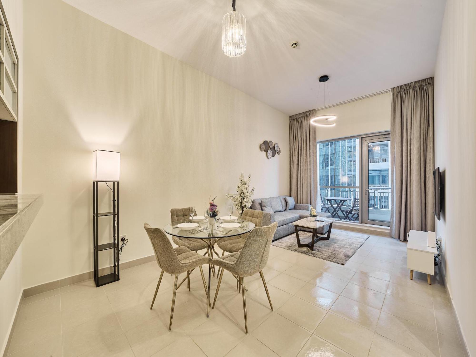 Daire Golden Homes Boulverd 1bhk Blue Heaven Near Mall & Burj Khalifa Downtown *