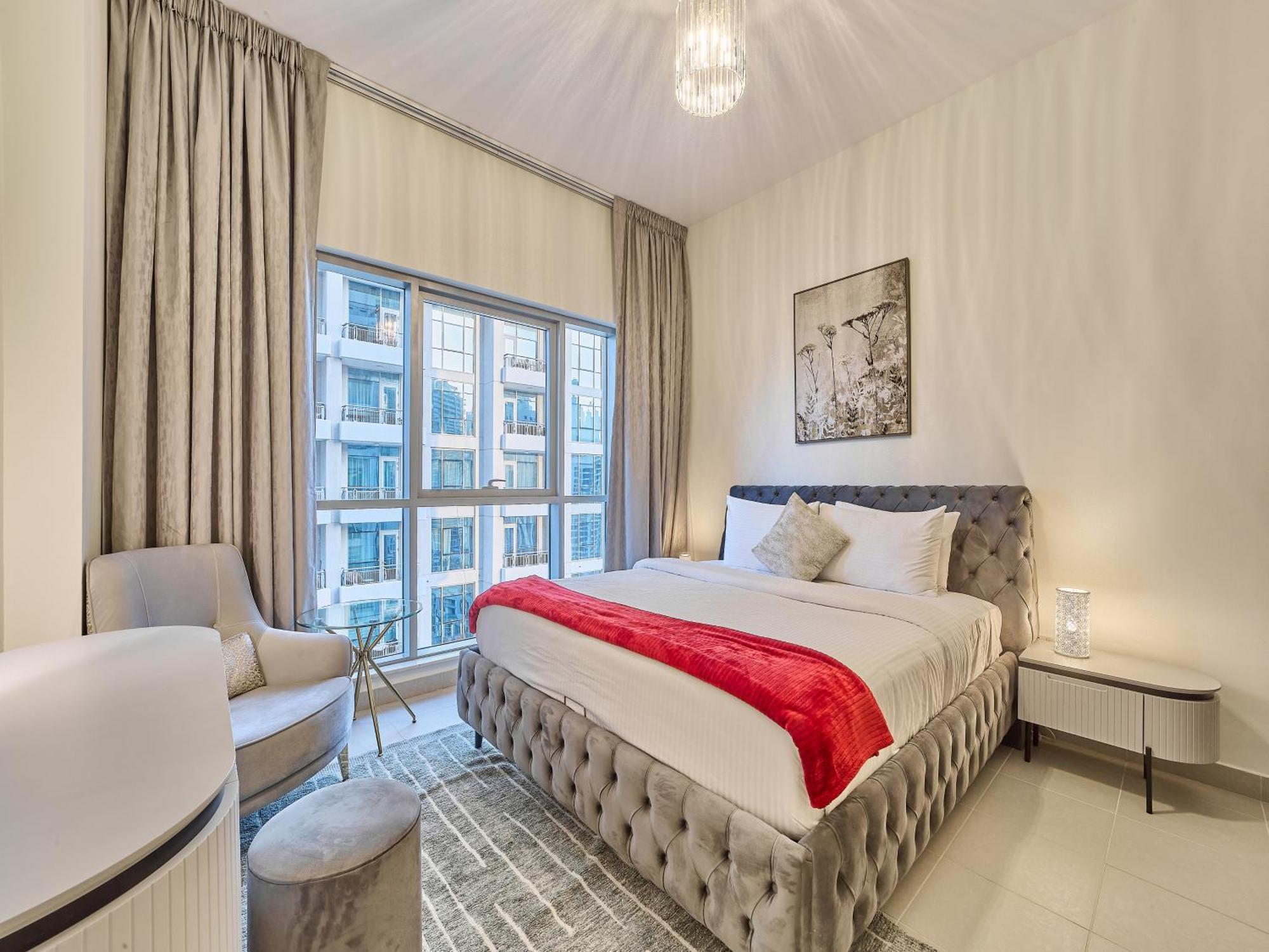 Daire Golden Homes Boulverd 1bhk Blue Heaven Near Mall & Burj Khalifa Downtown
