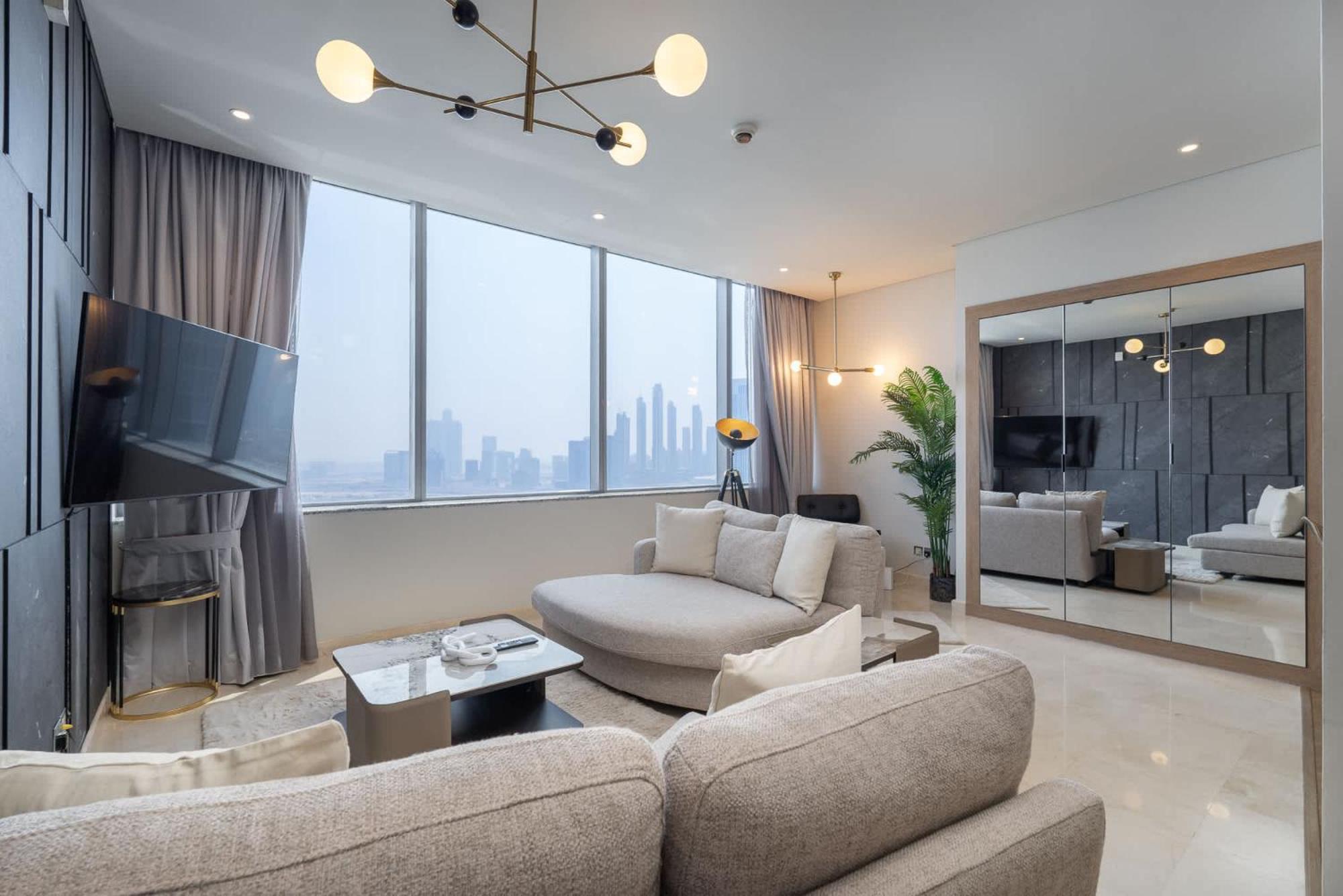 Stylish With Impressive Decor And Furniture At Sky Garden! Daire Dubai