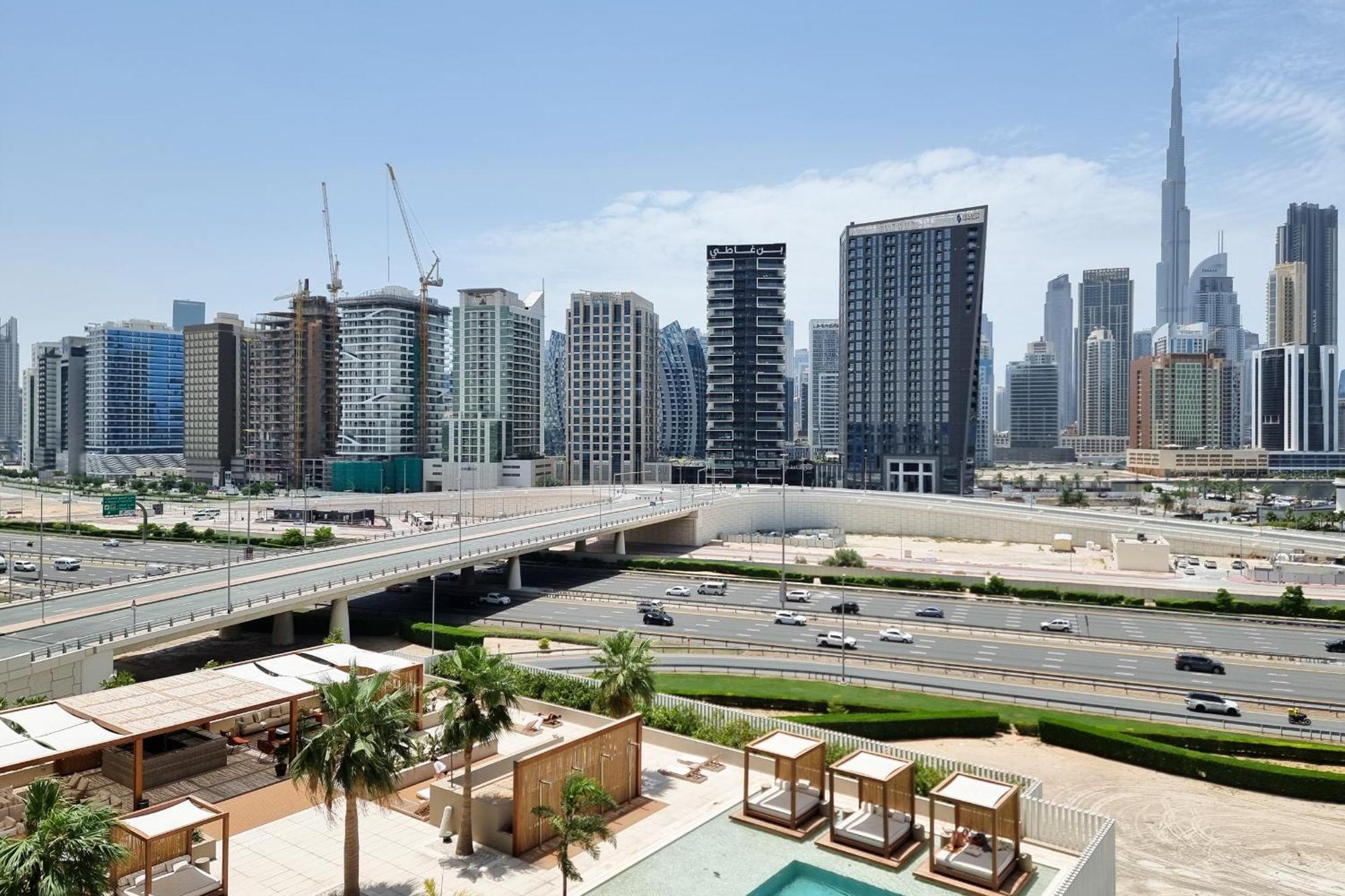 Daire Alh Vacay - With Balcony And Burj View In Upside Dubai