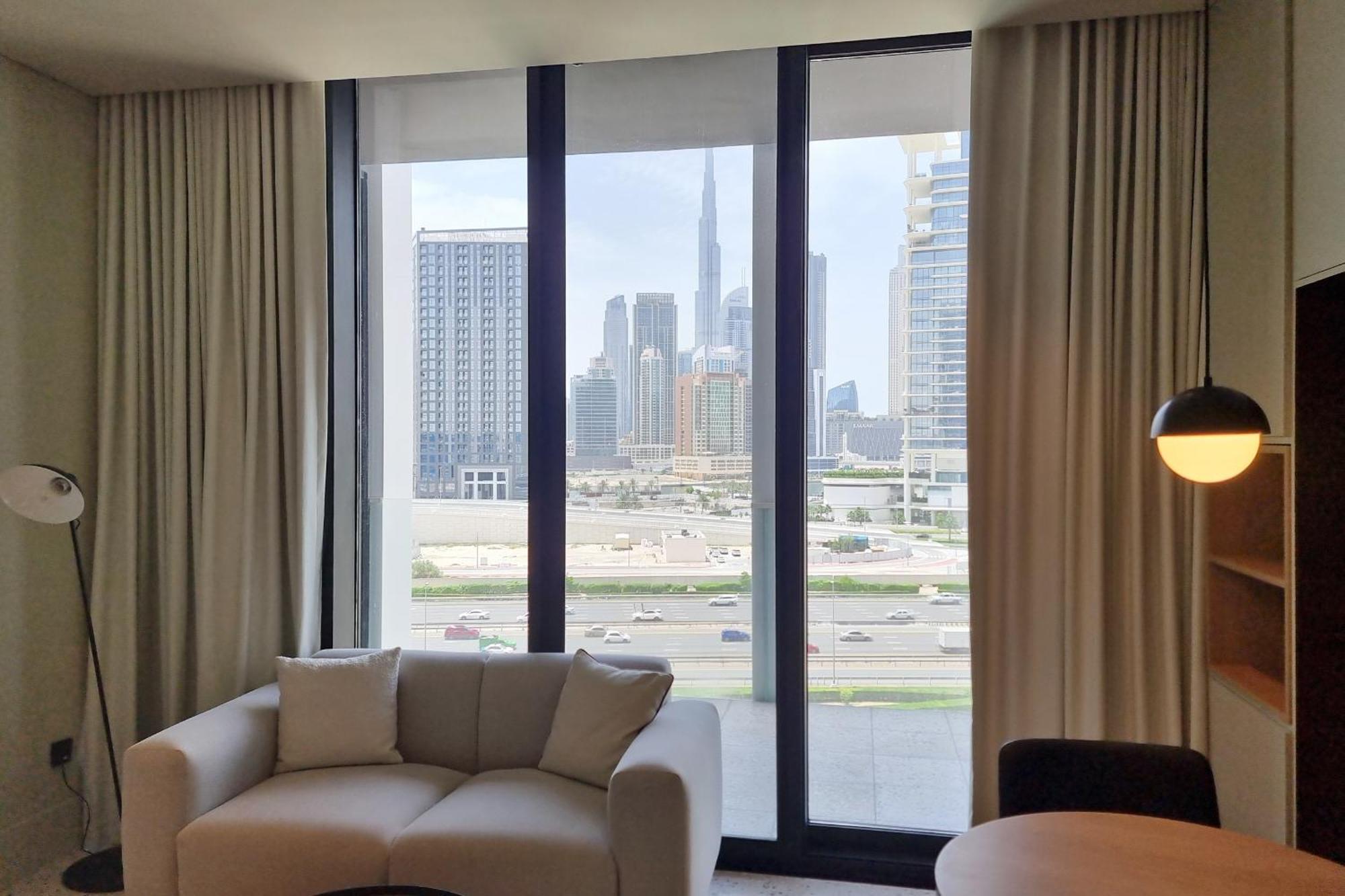 Daire Alh Vacay - With Balcony And Burj View In Upside *