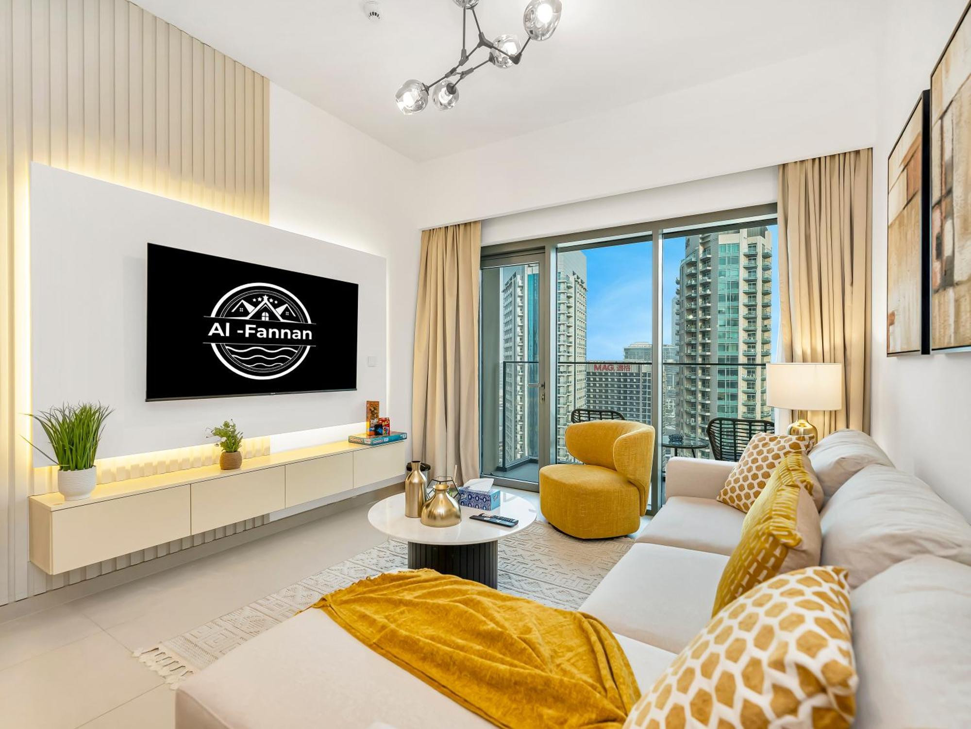 Apartment Al-fannan At Burj Royale - Best Downtown City View - Brand New Luxury 1 Bedroom *