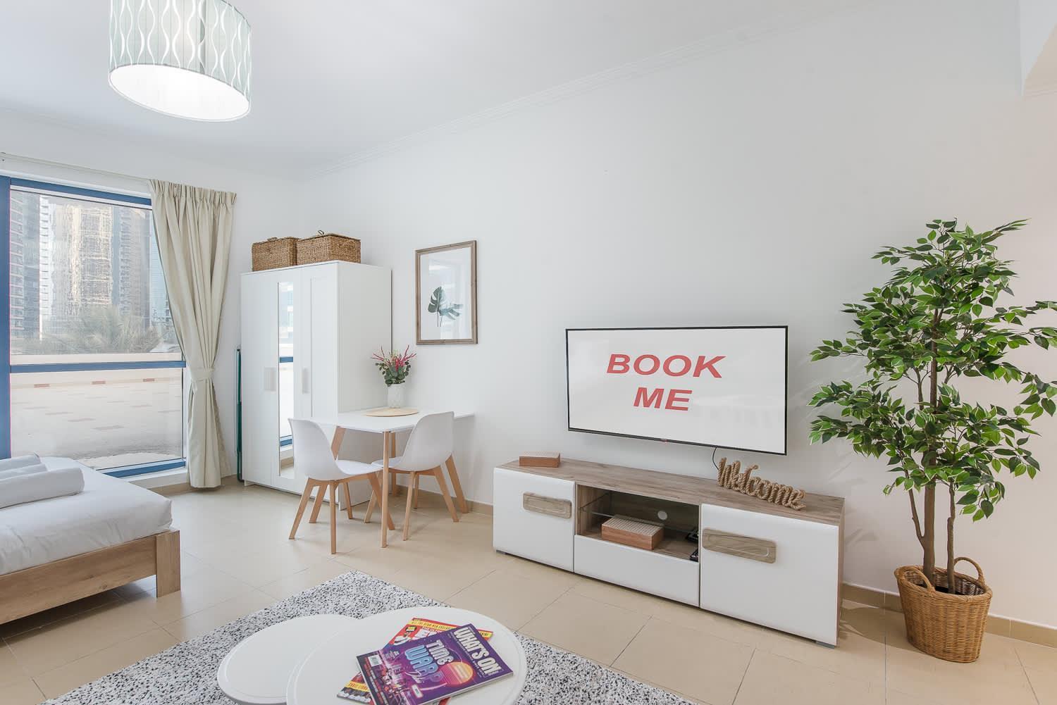 Serene With Stylish Interior Space In Jlt! Apartment *