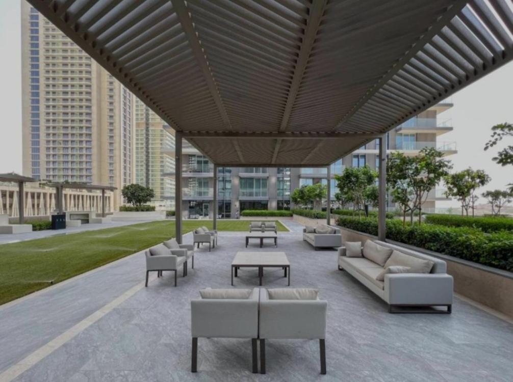 White Sage Sun And 1br At Isle Emaar Beachfront Daire *