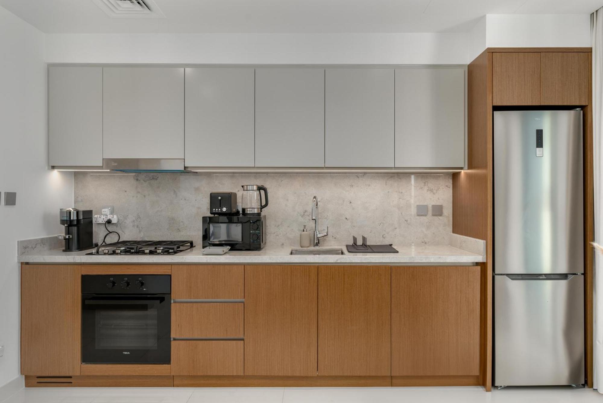 White Sage Sun And 1br At Isle Emaar Beachfront Daire