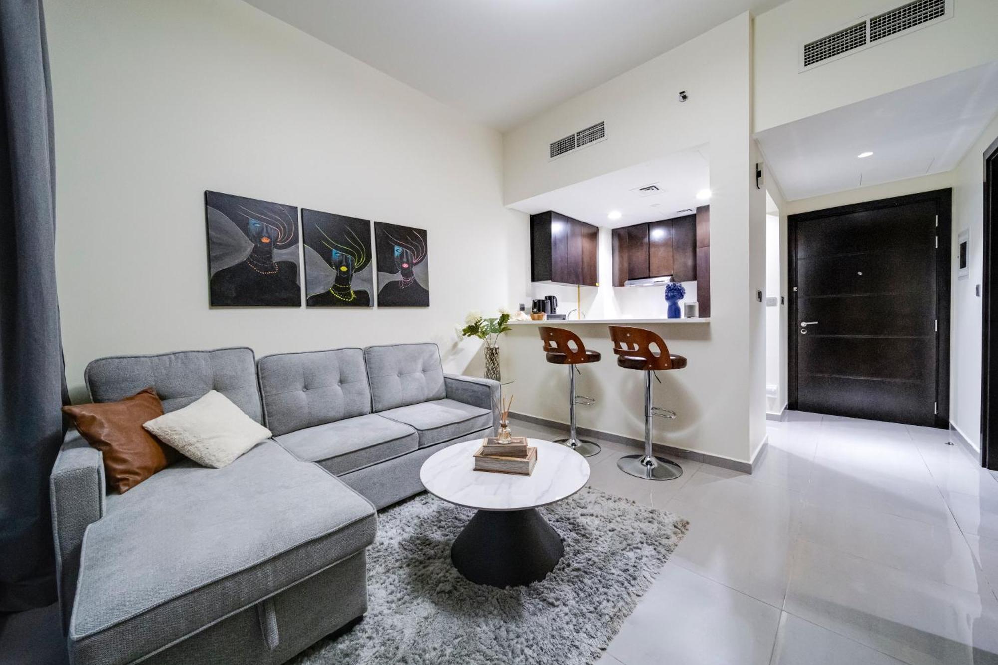 Apartment Chic 1br Getaway- 4min Walk To Business Bay Metro & 10min To Burj Khalifa