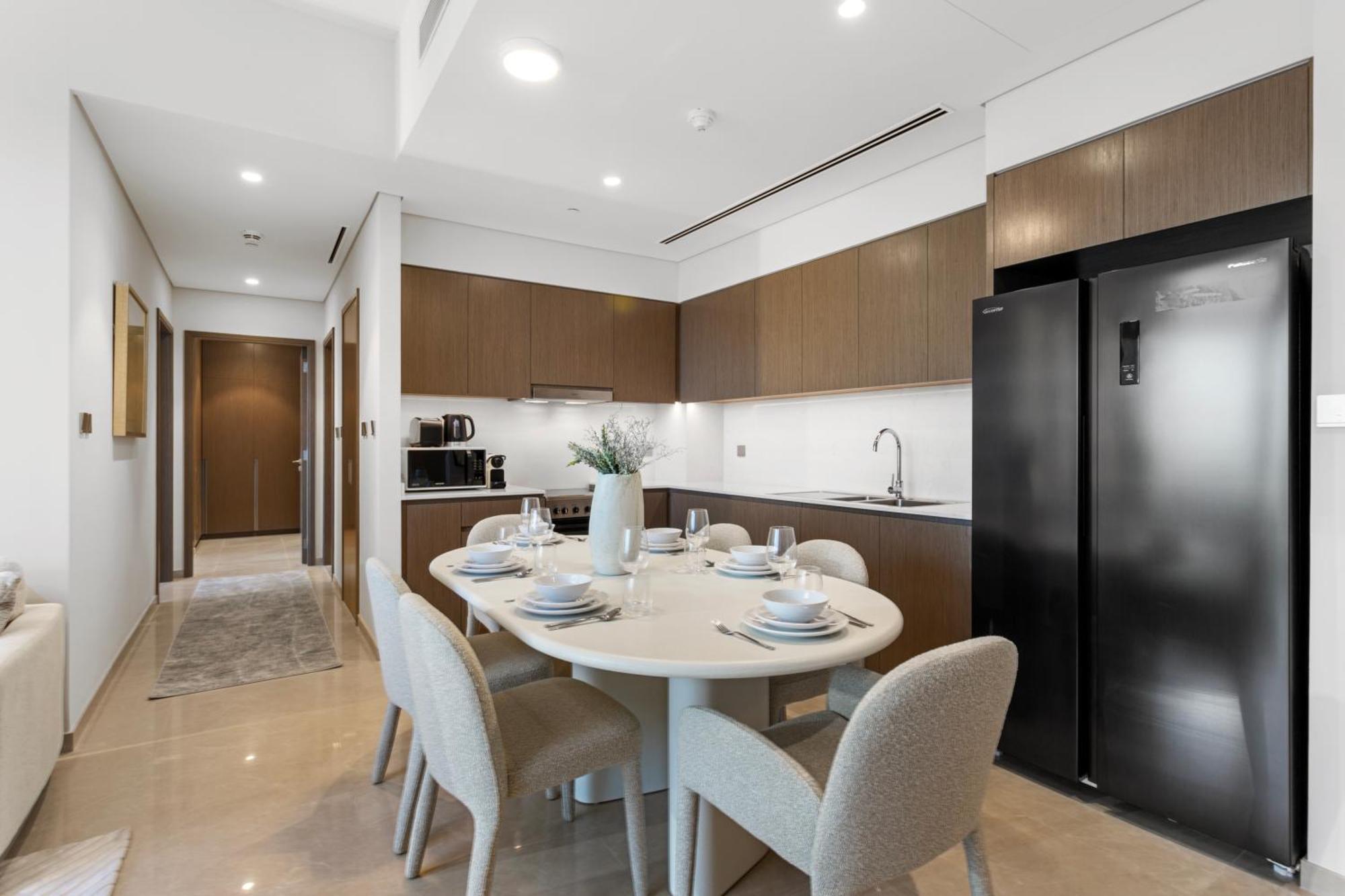 Apartamento Elegant Retreat With Stunning Burj Khalifa Views Dubai