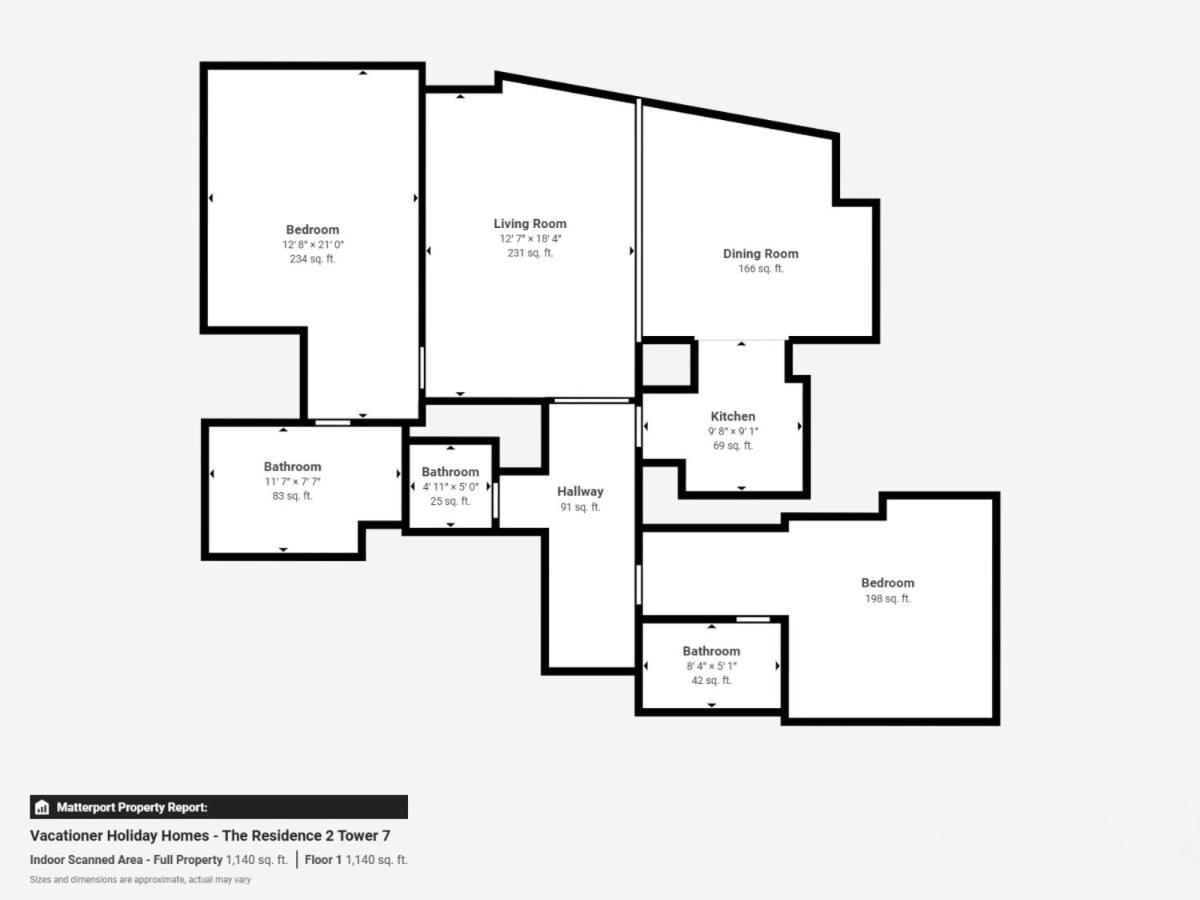 Daire The Residences 7 - Elegant Two Bed With View