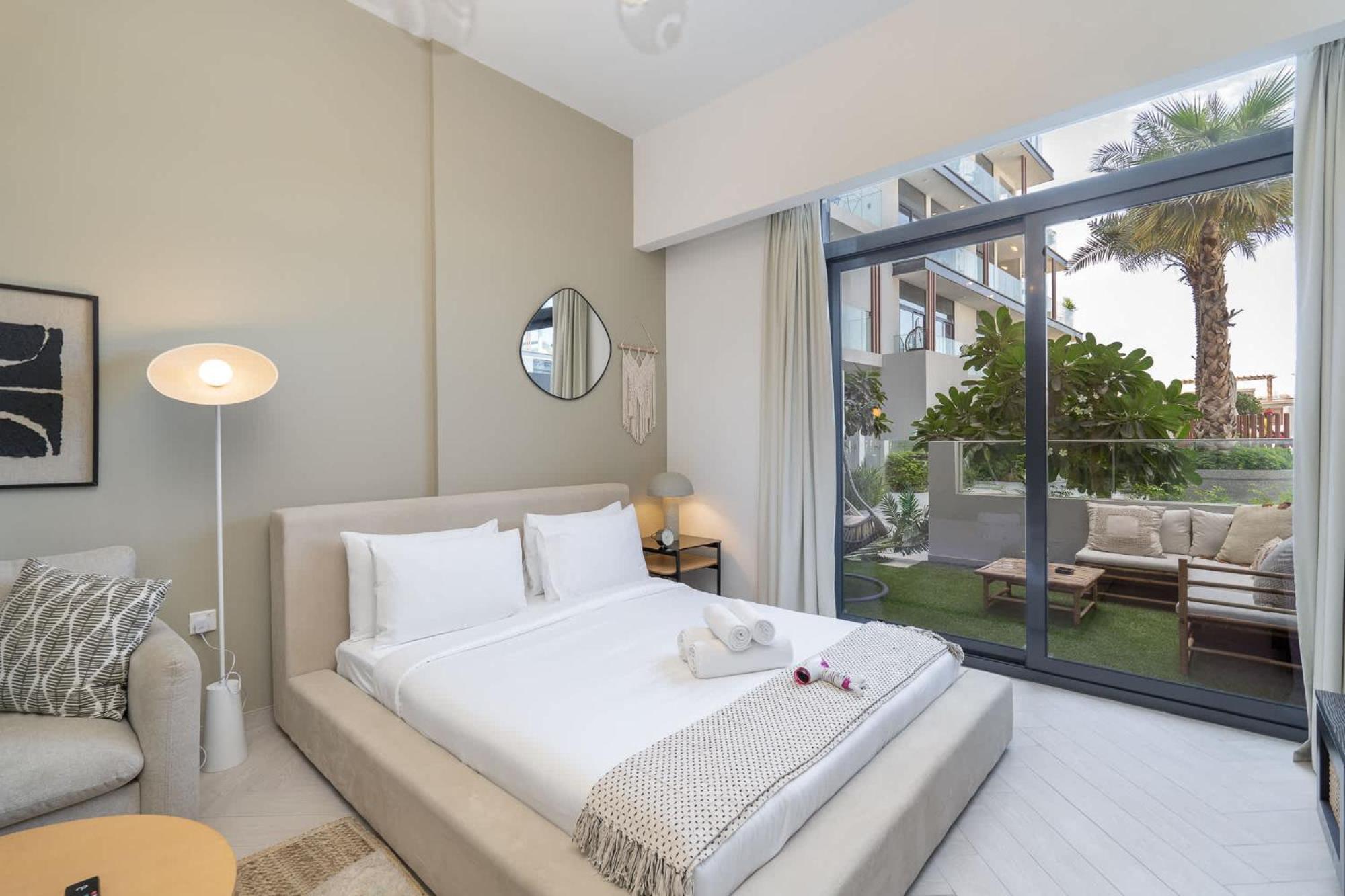 Minimalist With Nature-inspired Balcony In Jvc Dubai