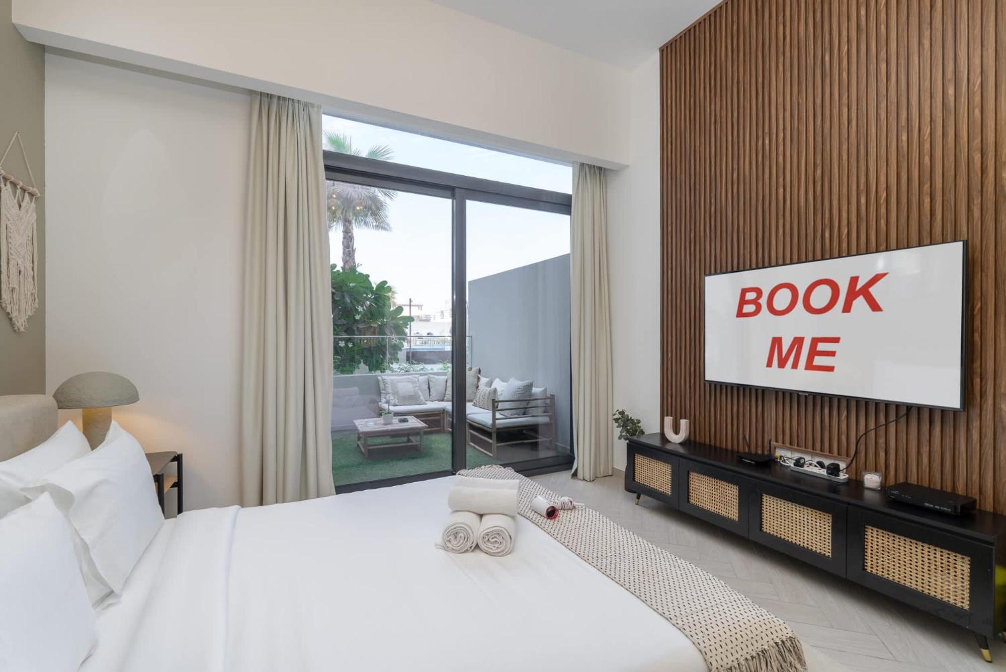 Minimalist With Nature-inspired Balcony In Jvc Dubai