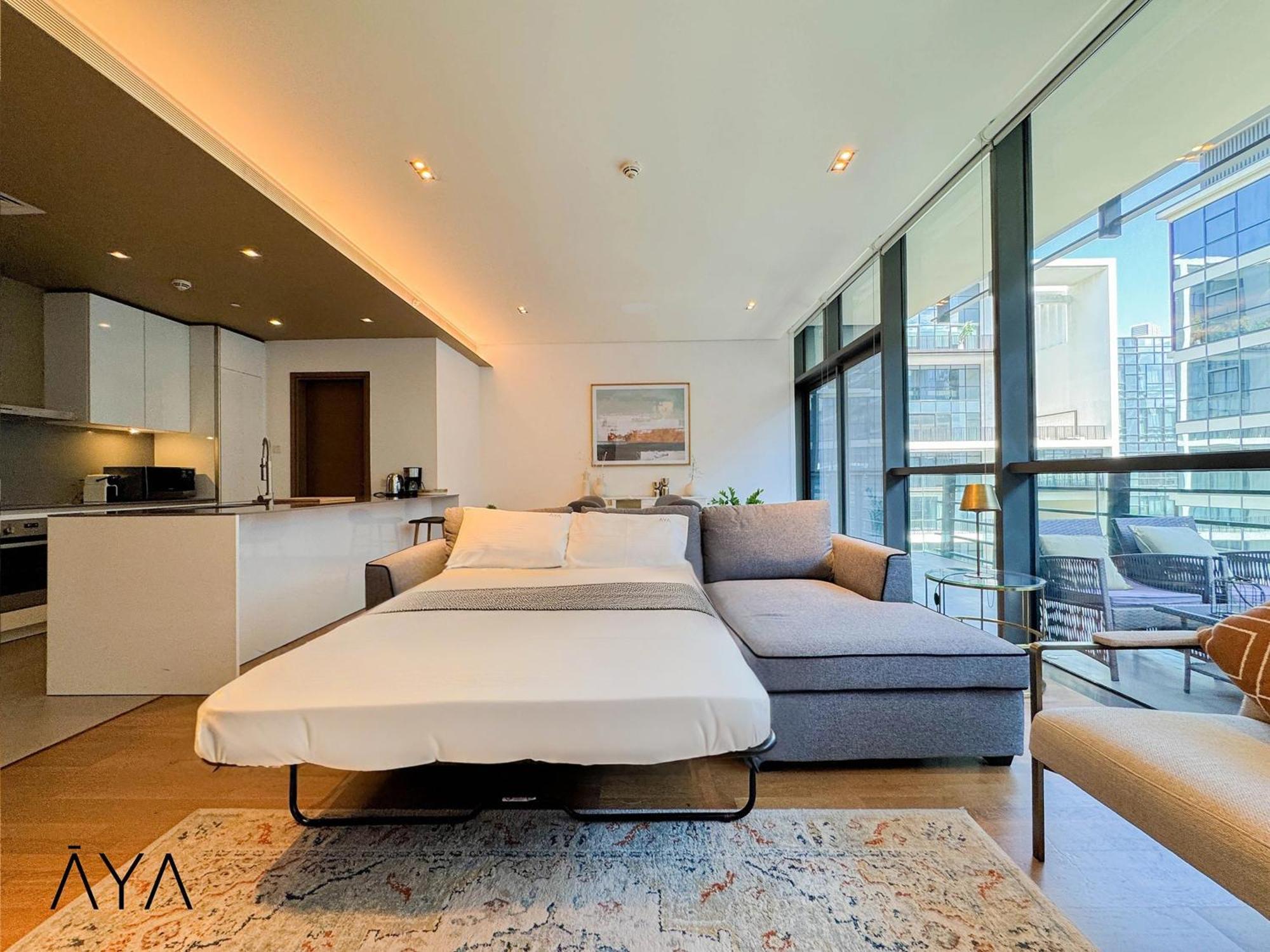 Daire Luxury With Pool, Patio & Gym In Walk Dubai