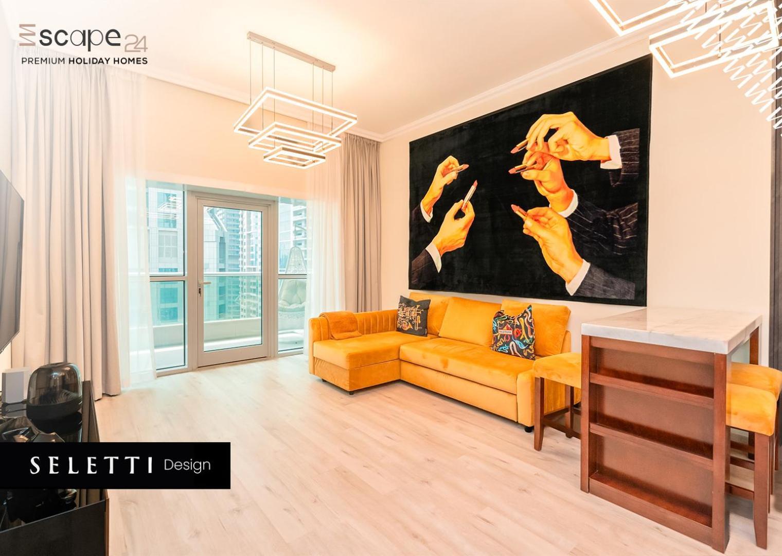 Escape 24 - Brand New & Luxury 1br High Floor Marina Pinnacle - Marina Harbour Views Apartment Dubai